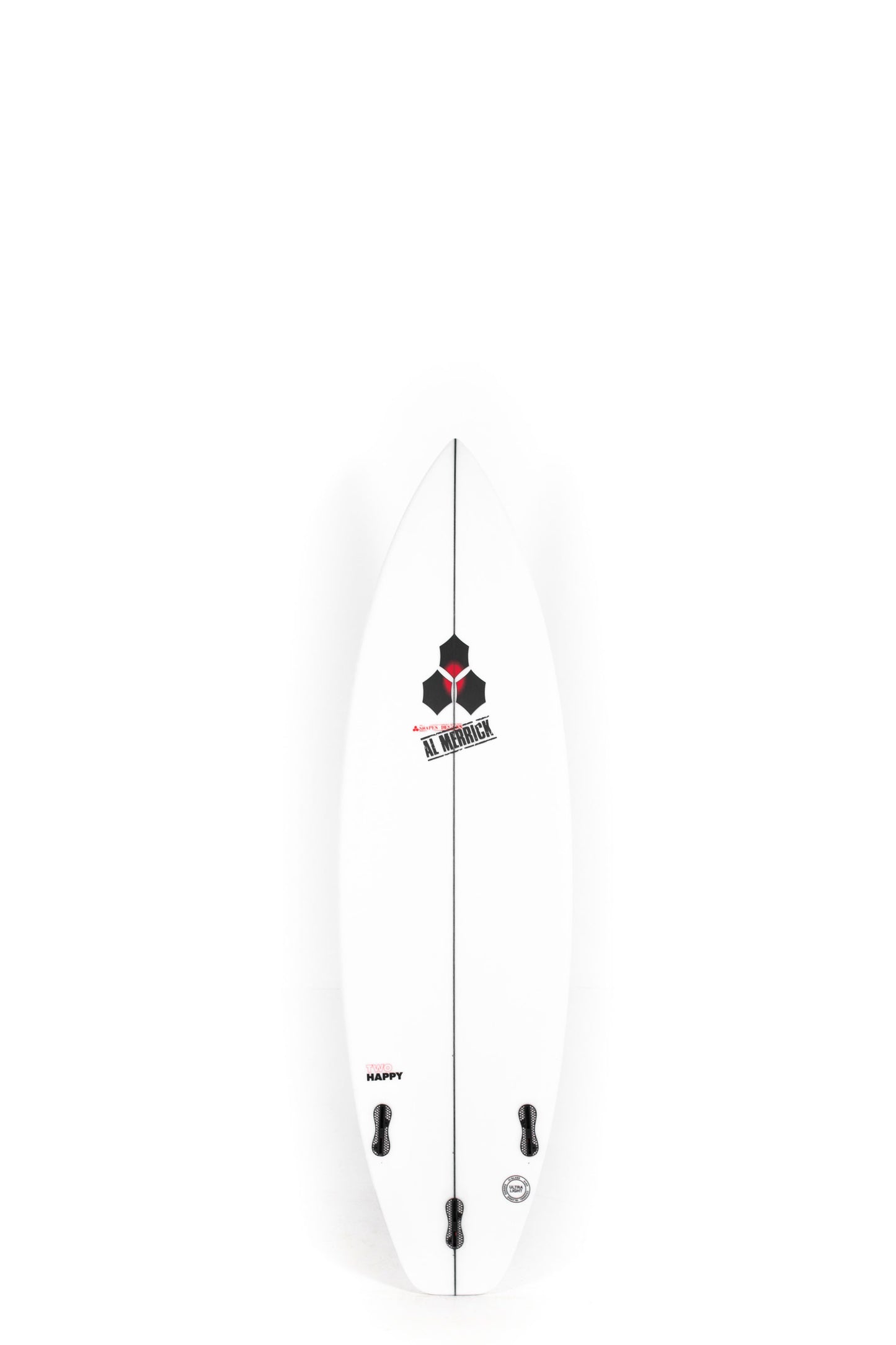 White Channel Islands surfboard size 6'0" on a white background by Pukas Surf Shop - 2