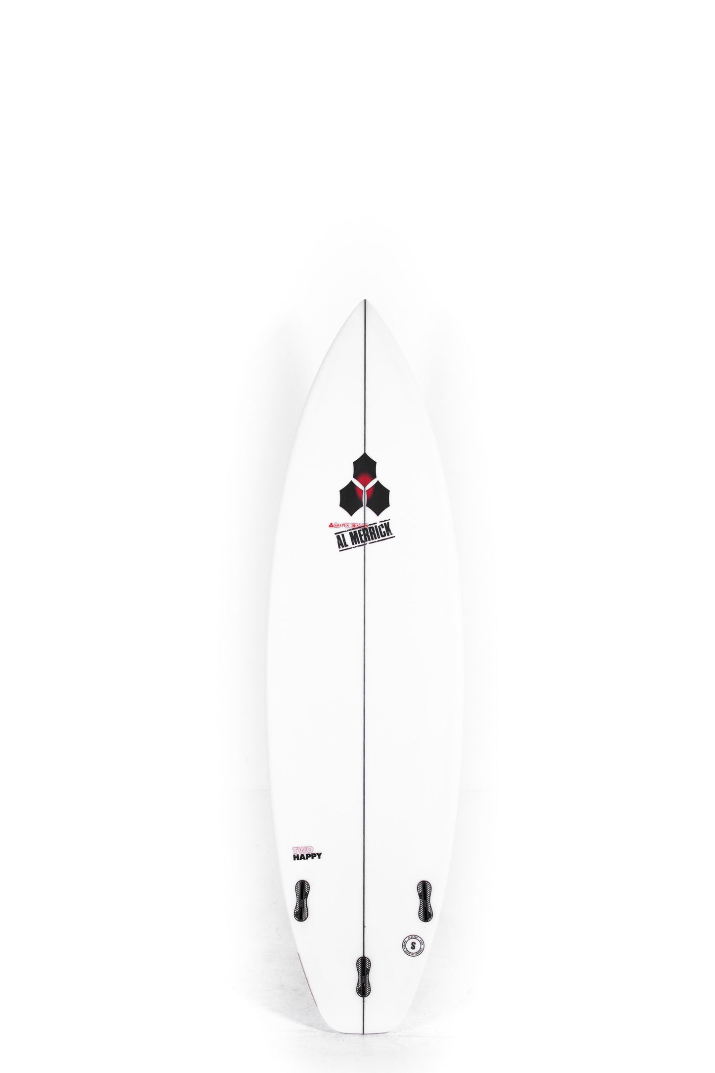 White Channel Islands Surfboards Two Happy size 6'6" on a white background by Pukas Surf Shop - 2
