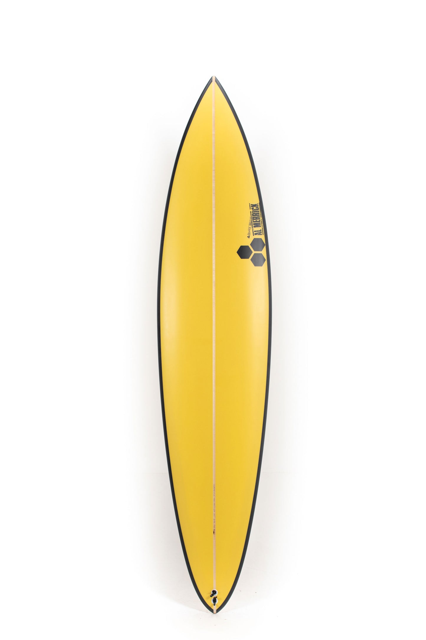 Yellow Channel Islands Surfboard Mavs Gun size 8'0" at Pukas Surf Shop