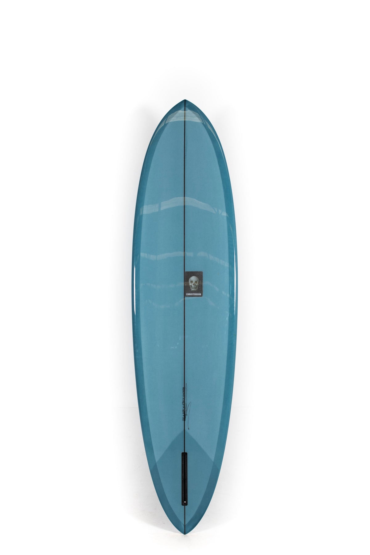 Blue Christenson Surfboard C-Bucket size 7'4" on a white background by Pukas Surf Shop - 2
