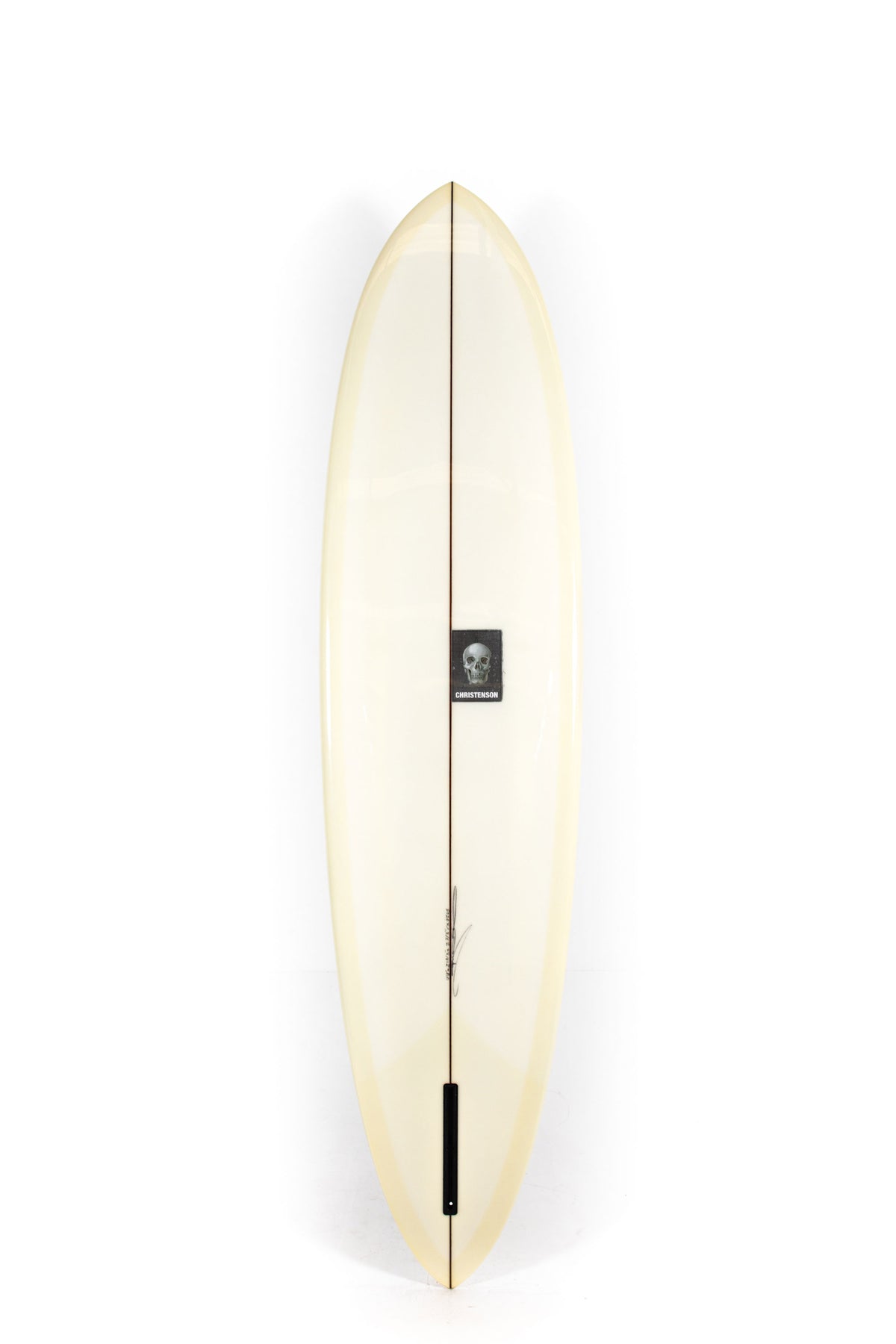 Yellow Christenson Surfboard C-Bucket size 7'8" on a white background by Pukas surf shop - 2