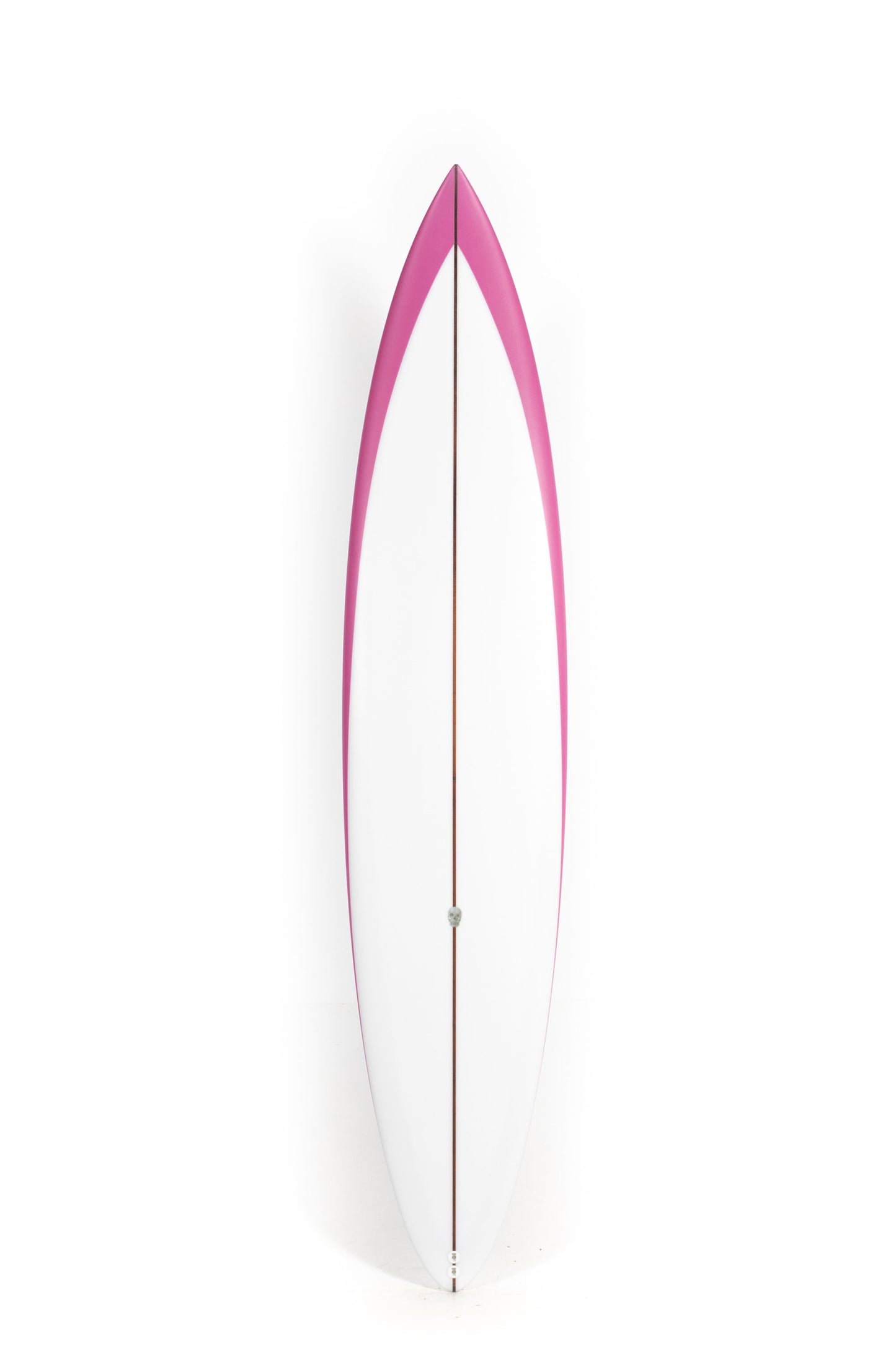 White and Pink Christenson Surfboards Carrera size 8'0" at Pukas Surf Shop
