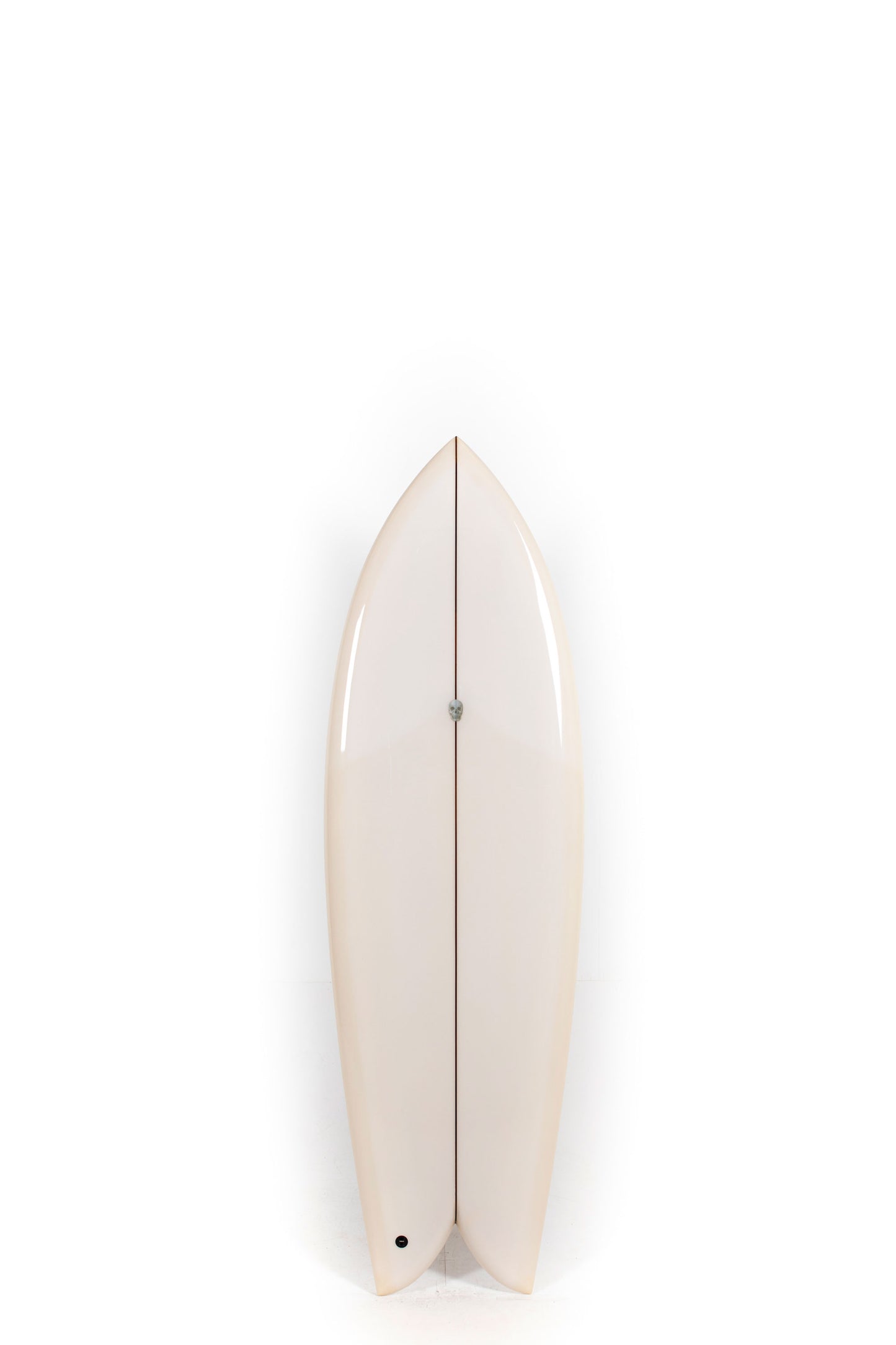 Beige Christenson Surfboard size 5'10" on a white background by Pukas Surf Shop