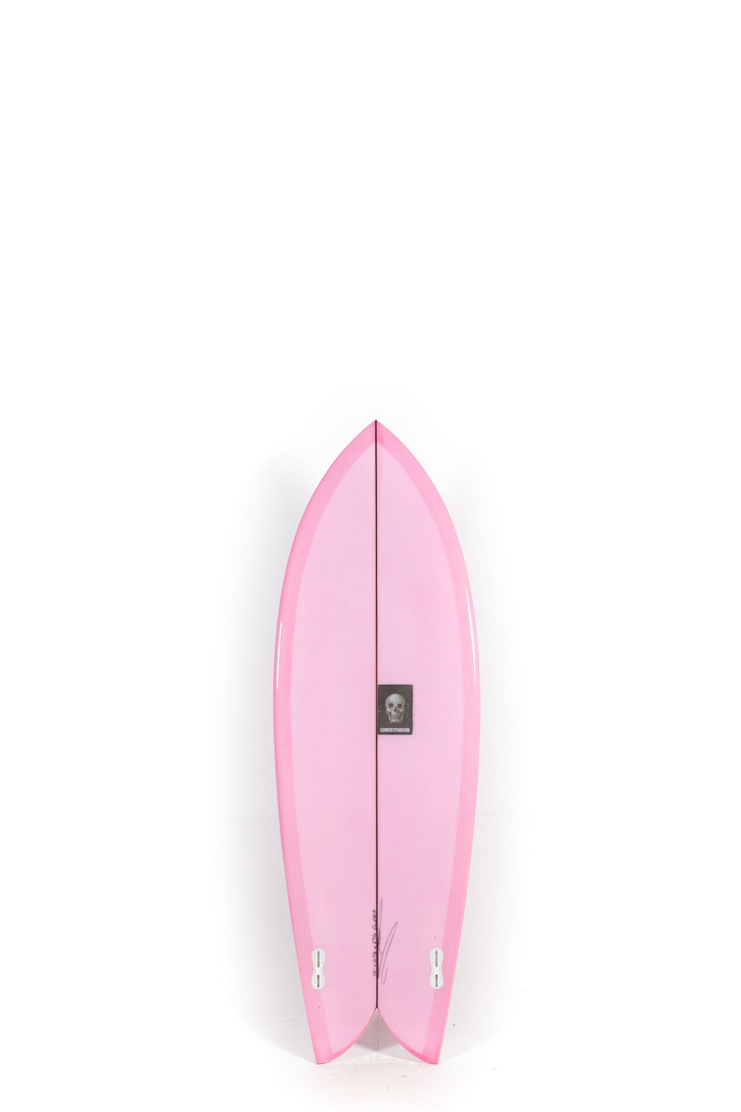 Pink Christenson Surfboard Chris Fish size 5'6" at Pukas Surf Shop - 2