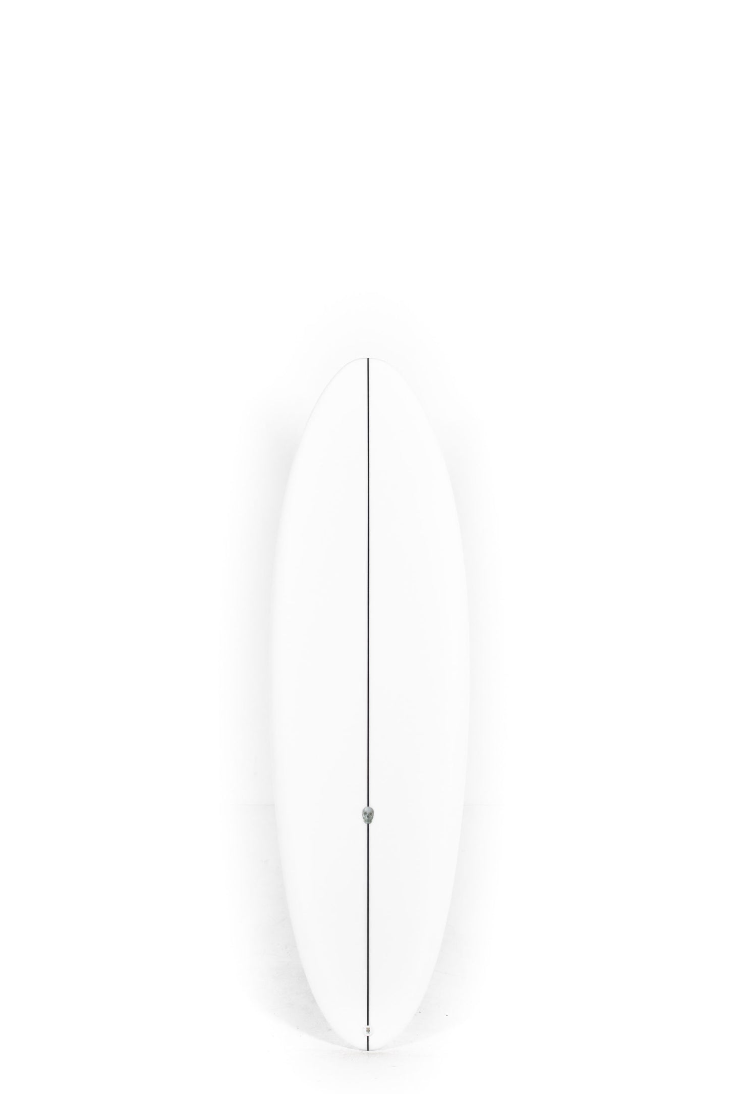 White Christenson Surfboard Hole Shot size 5'10" on a white background by Pukas Surf Shop