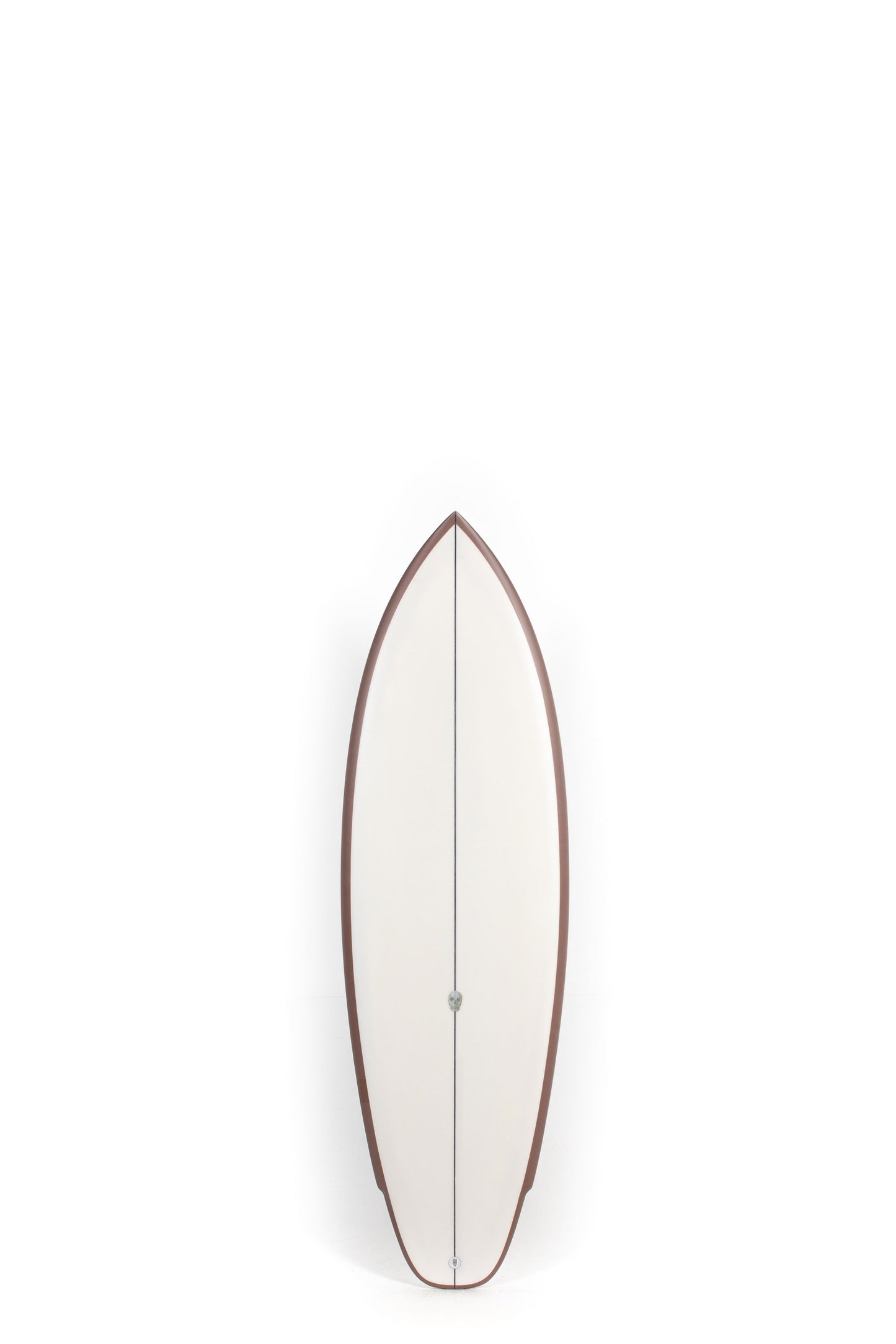 Beige and brown Christenson Surfboard Lane Splitter size 5'6" at Pukas Surf Shop