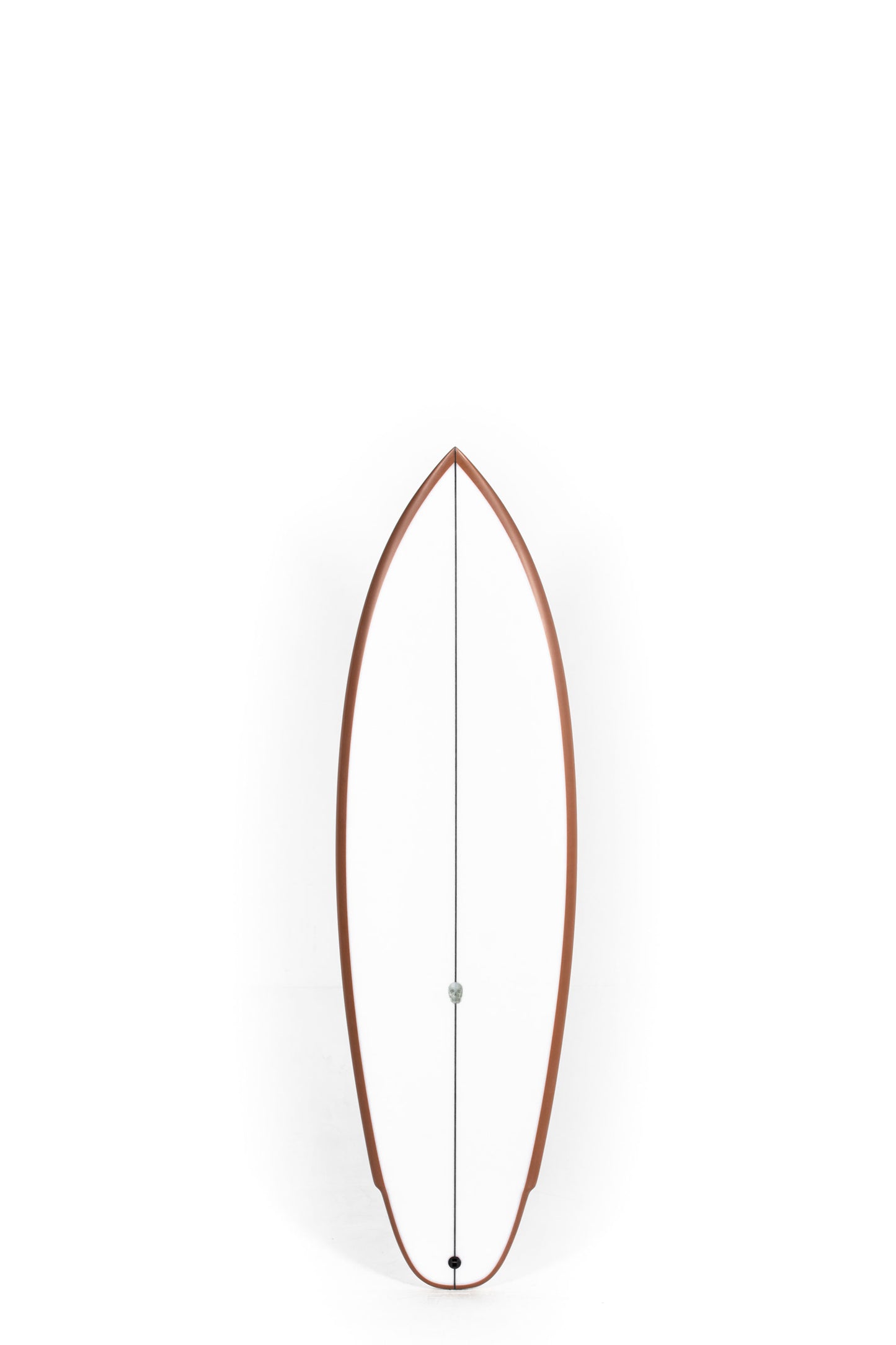White and brown Christenson Surfboard Lane Splitter size 5'9" at Pukas Surf Shop