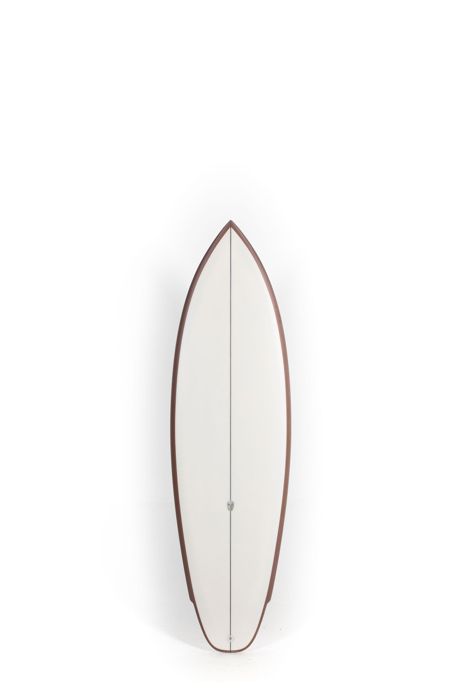 Beige and brown Christenson Surfboard Lane Splitter size 6'0" at Pukas Surf Shop