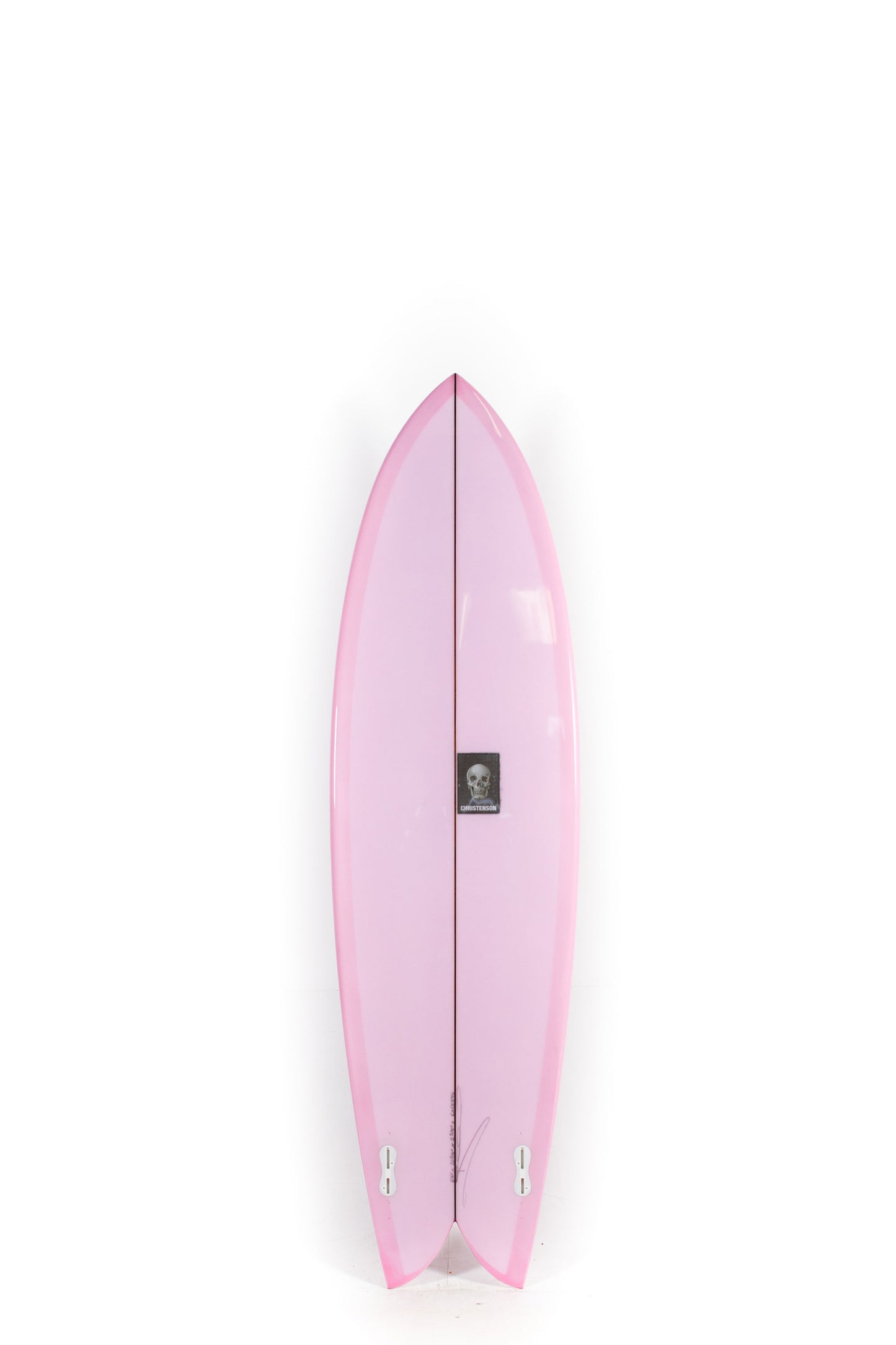 Pink Christenson Surfboard Long Phish size 6'6" at Pukas Surf Shop - 2