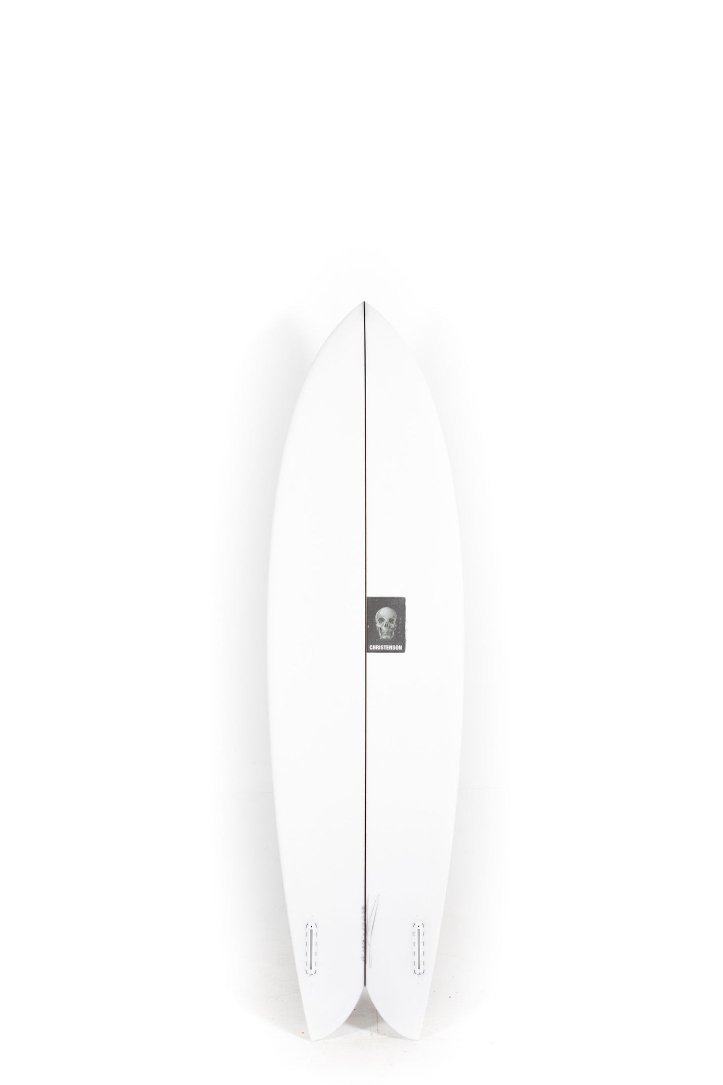 Beige Christenson surfboard on a white background - 2