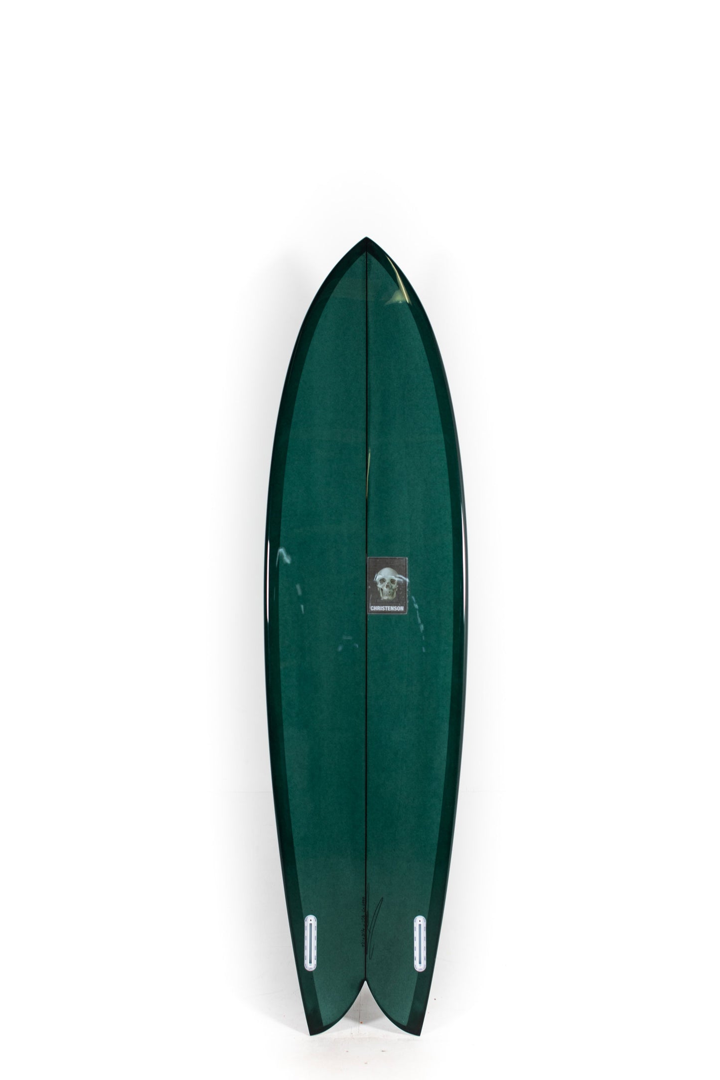 Dark Green Christenson Surfboard Long Phish 2.0 size 7'2" at Pukas Surf Shop - 2