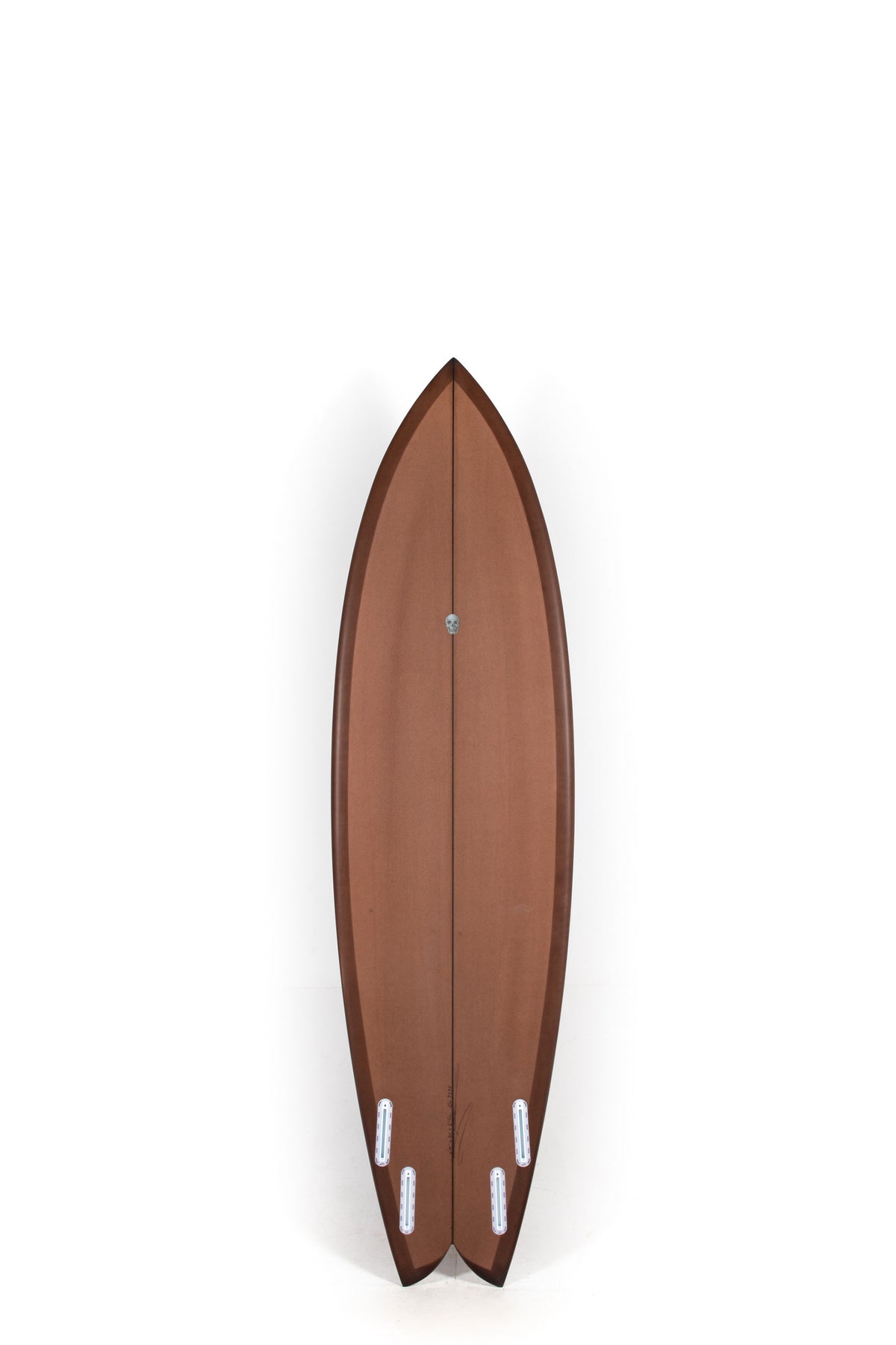 Brown Christenson Surfboard Nautilus size 6'10" on a white background by Pukas surf shop - 2
