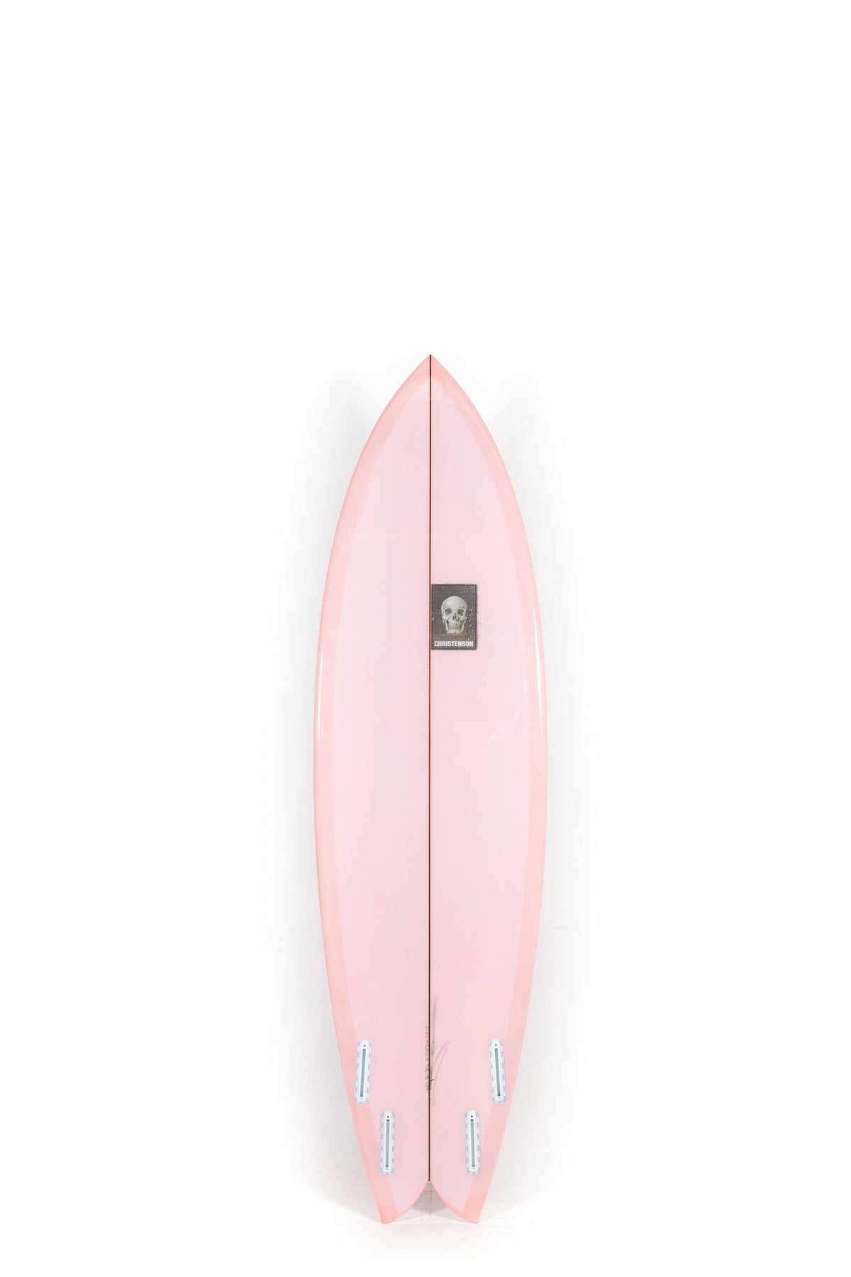 Pink Christenson Surfboard Nautilus size 6'6" on a white background by Pukas Surf Shop - 2