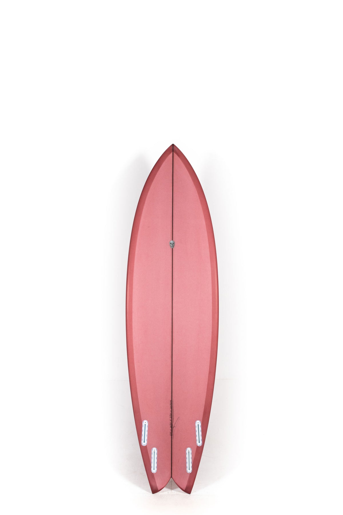 Burgundy Christenson Surfboard Nautilus size 6'8" on a white background by Pukas Surf Shop - 2