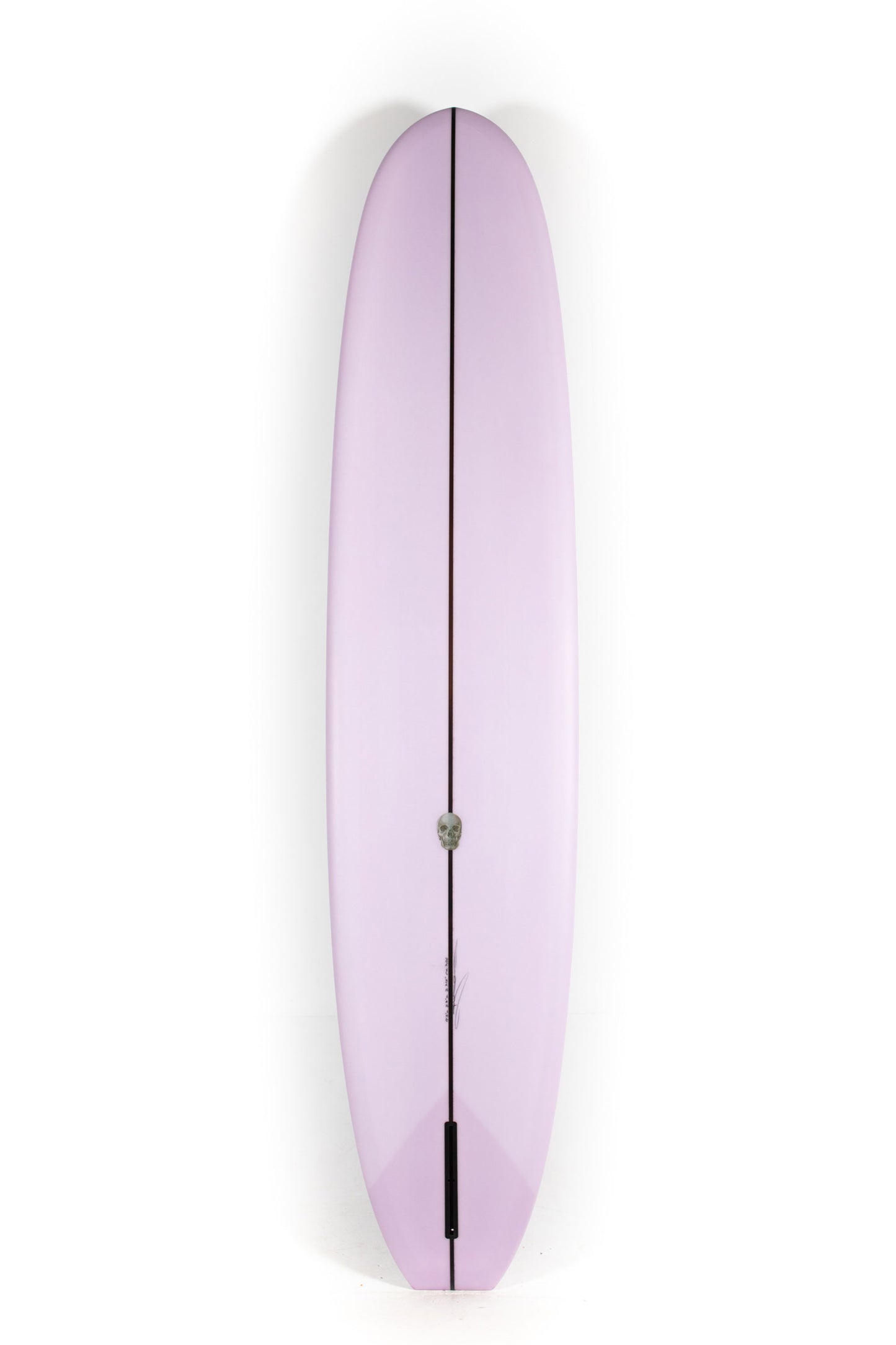 Lilac and white Christenson Longboard Scarlet Begonia size 9'3" on a white background by Pukas Surf Shop - 2