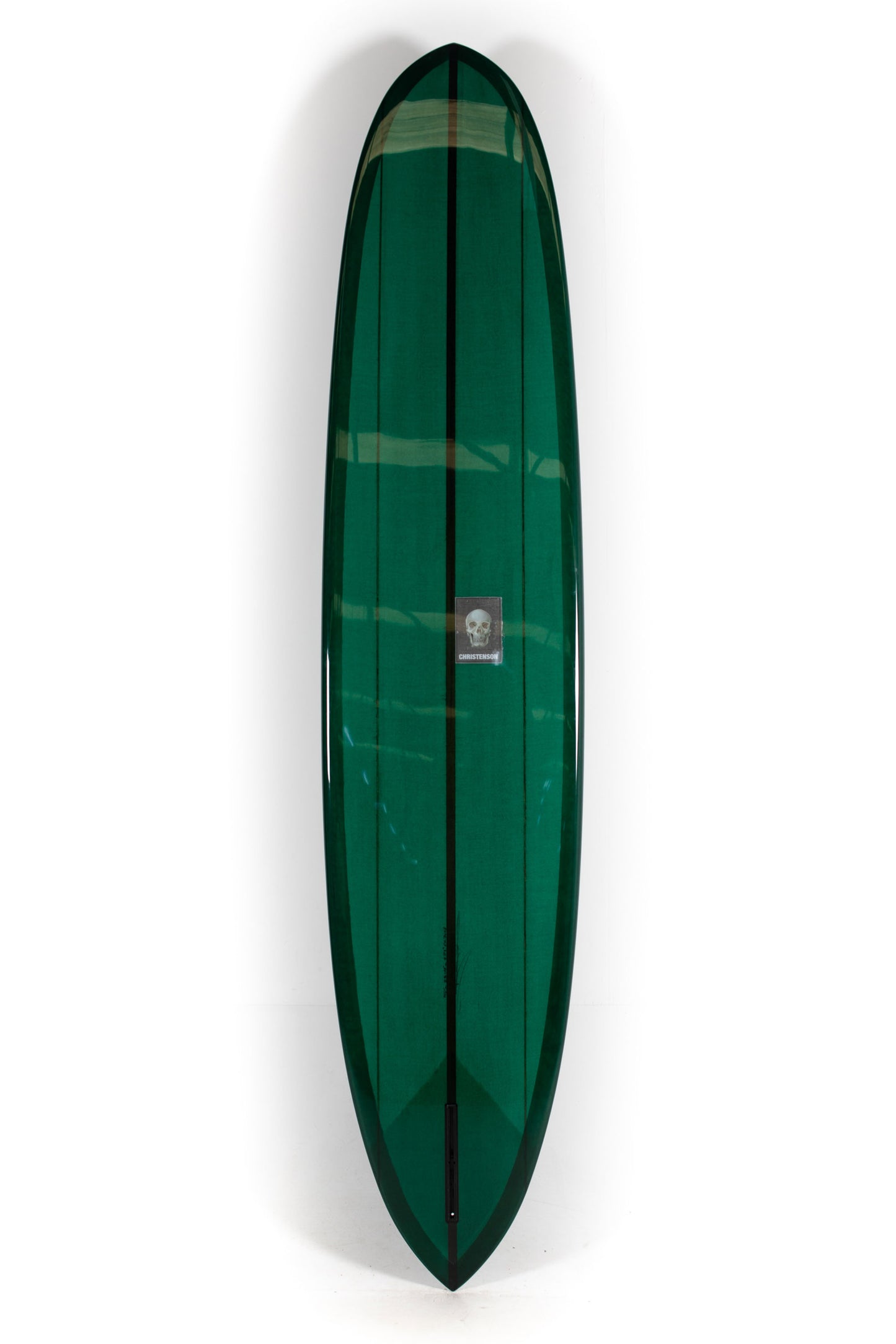 Green Christenson Surfboard Cliff Pin size 9'6" on a white background by Pukas Surf Shop - 2