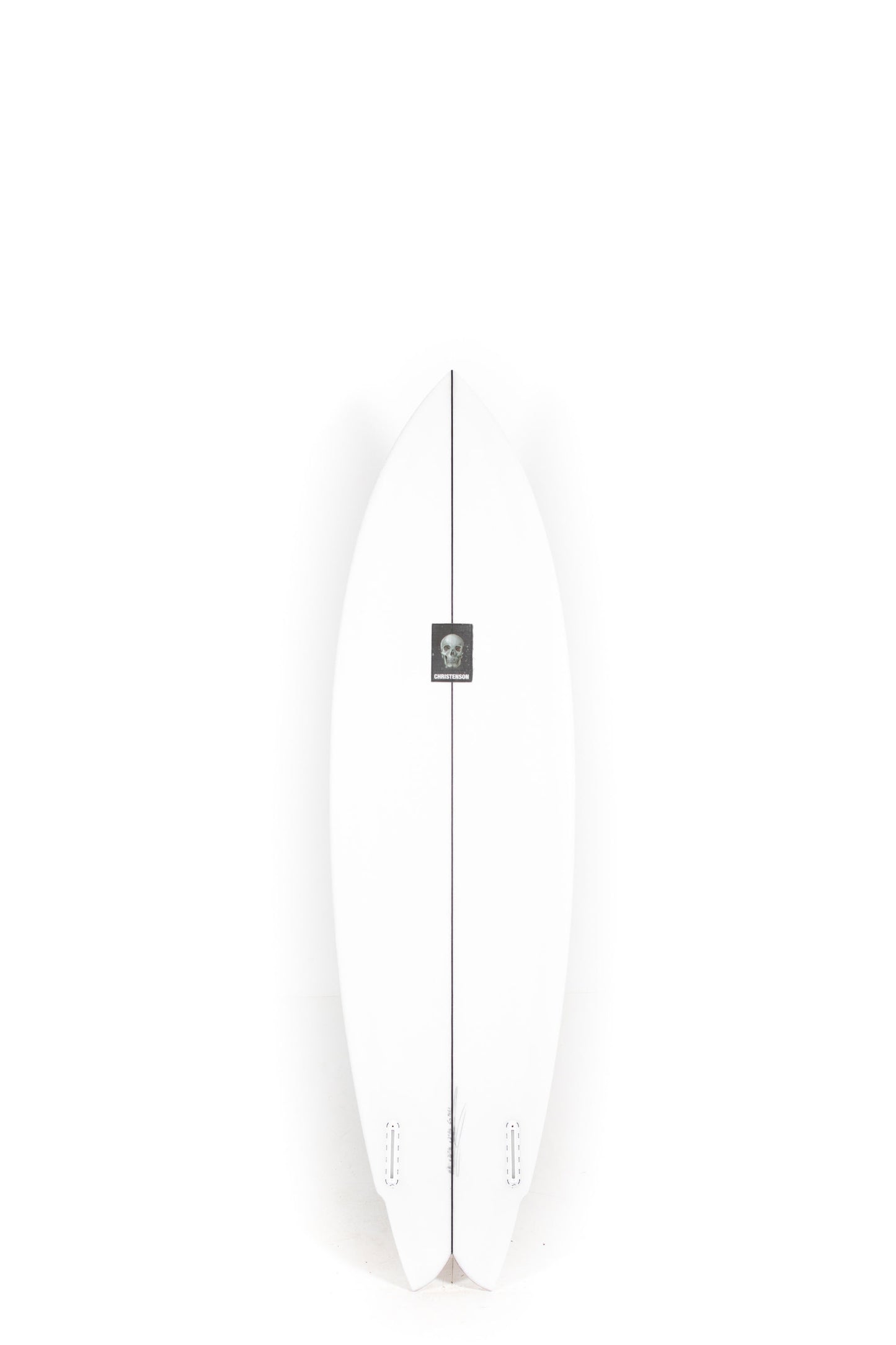 Green Christenson Surfboard Wolverine size 6'8" on a white background at Pukas Surf Shop - 2