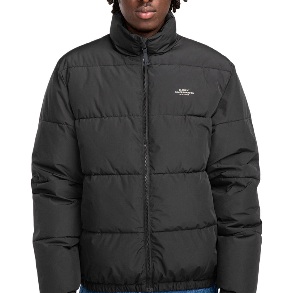 Pukas-Surf-Shop-Coat-Element-Classic-Puffer-Jacket-Flint-Black