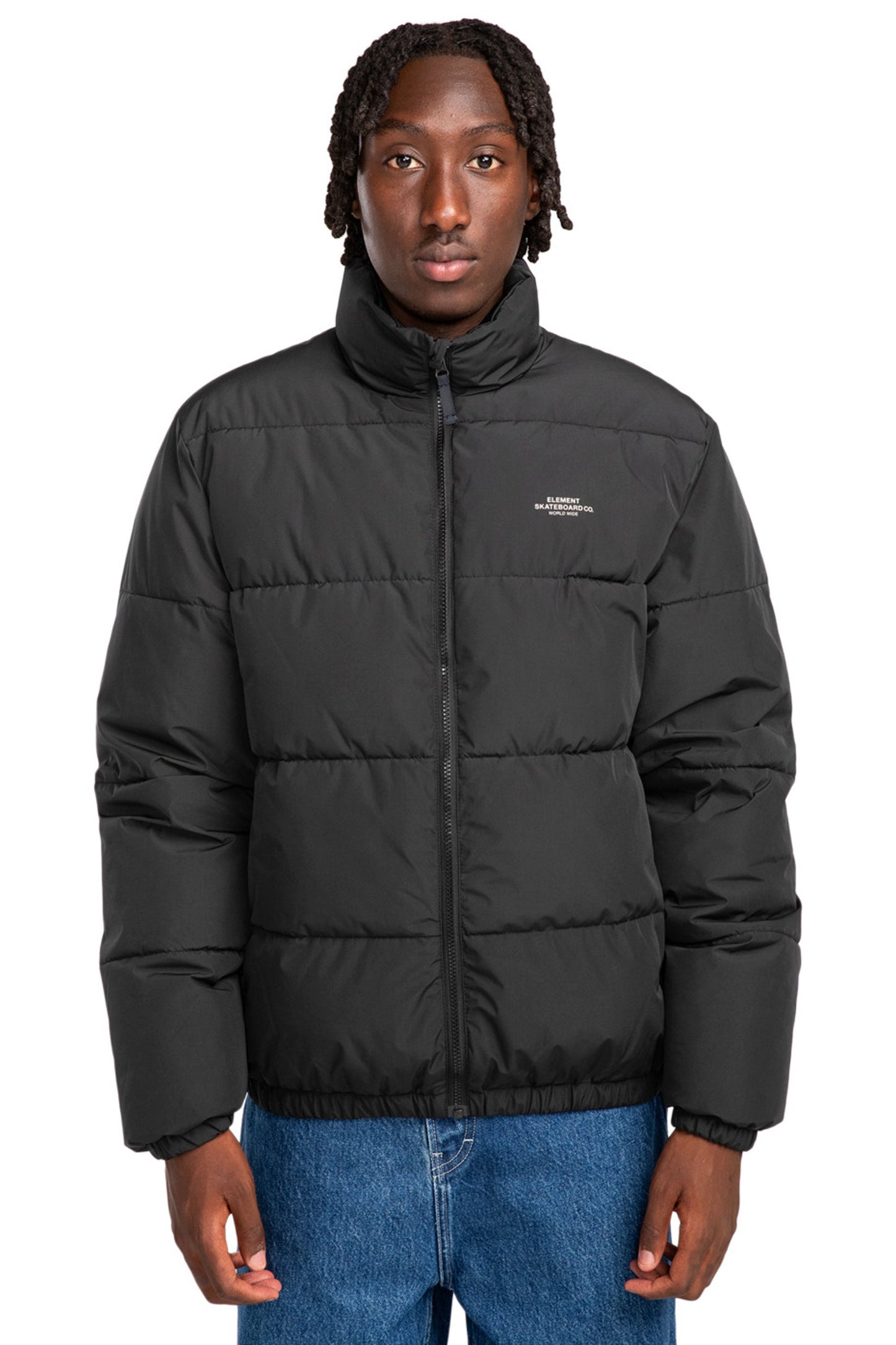 Pukas-Surf-Shop-Coat-Element-Classic-Puffer-Jacket-Flint-Black