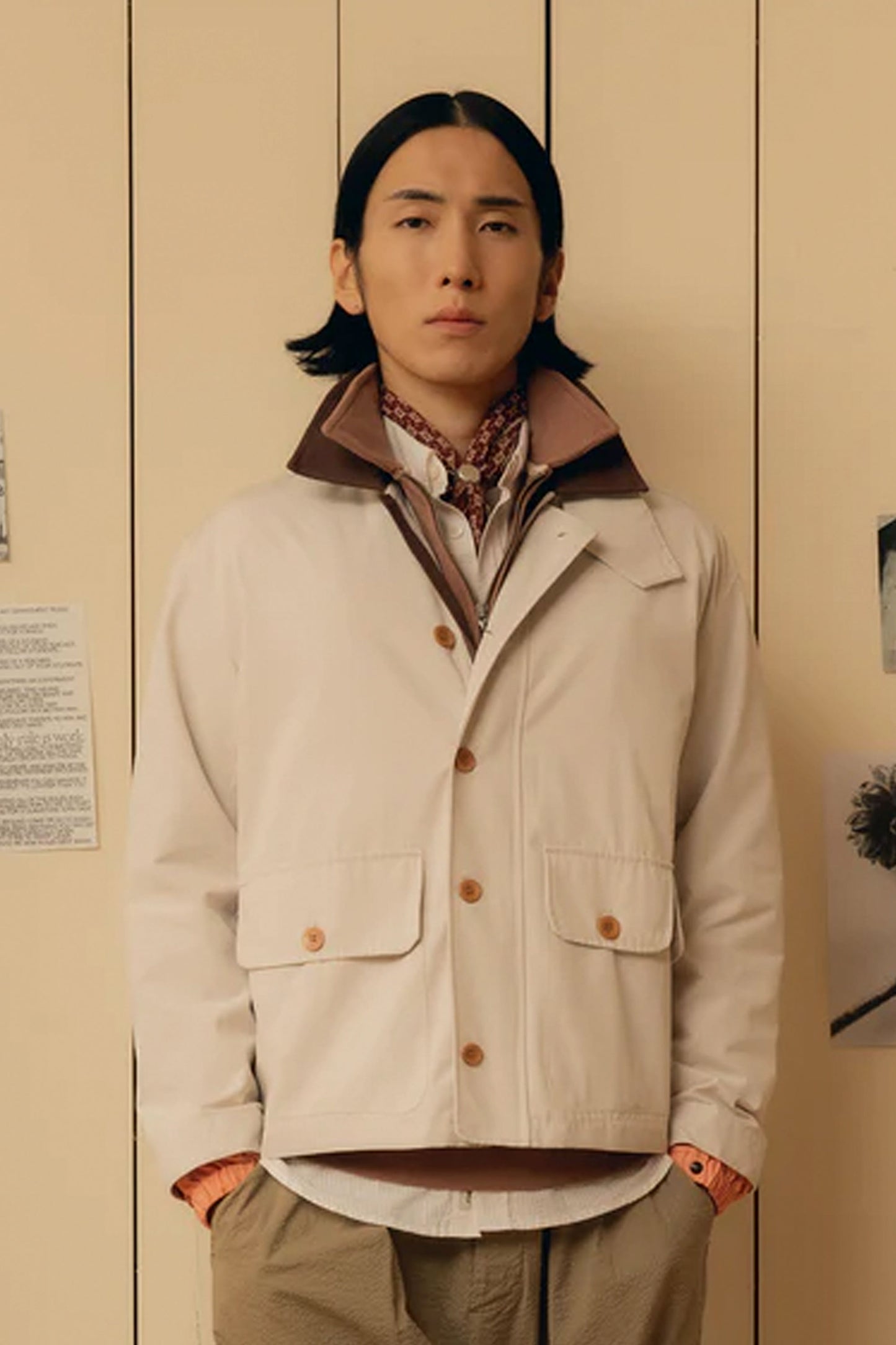 Pukas-Surf-Shop-Coat-Man-Pompeii-Oat-Short-Field-Gray