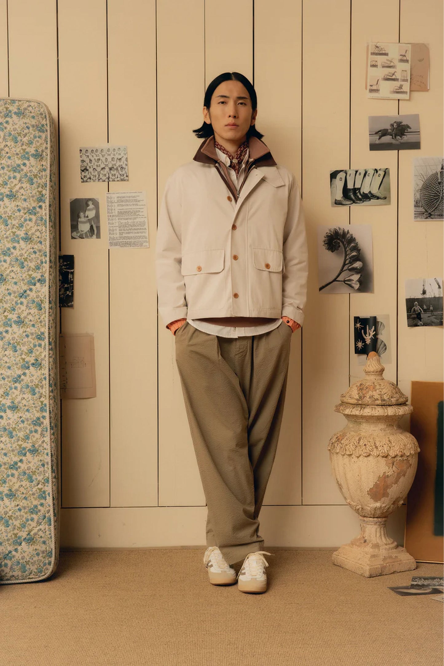 Pukas-Surf-Shop-Coat-Man-Pompeii-Oat-Short-Field-Gray