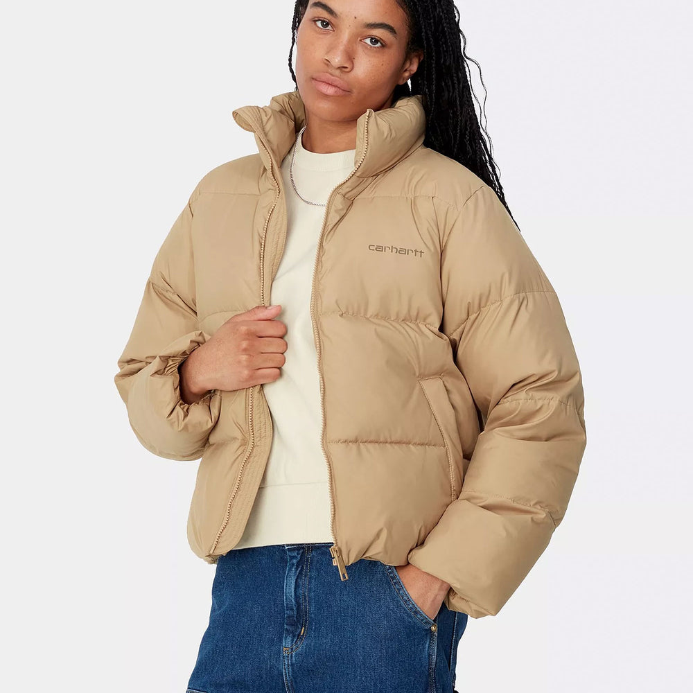 Pukas-Surf-Shop-Coat-Woman-Carhartt-WIP-Springfield-Peanut