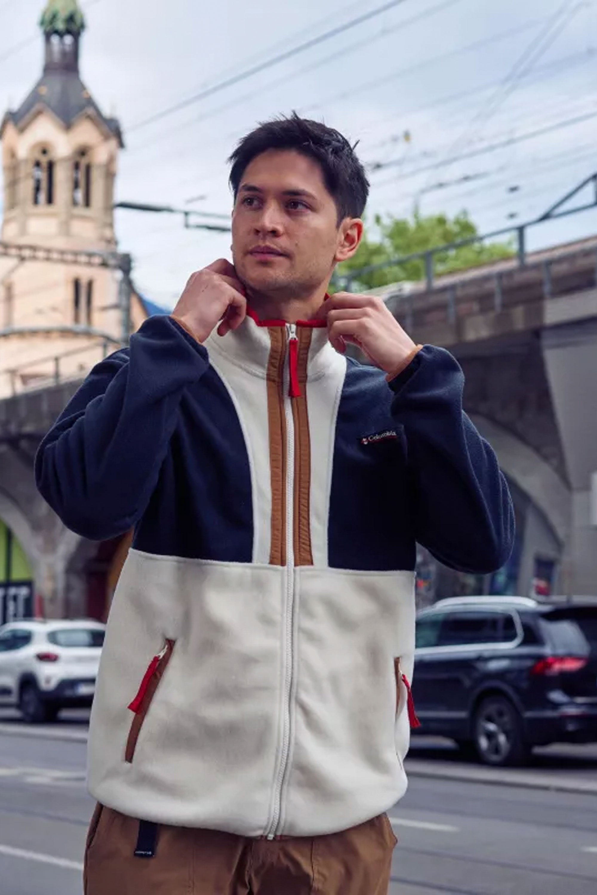 COLUMBIA - BACKBOWL II FULL ZIP FLEECE - BLACK/CHALK | Shop at