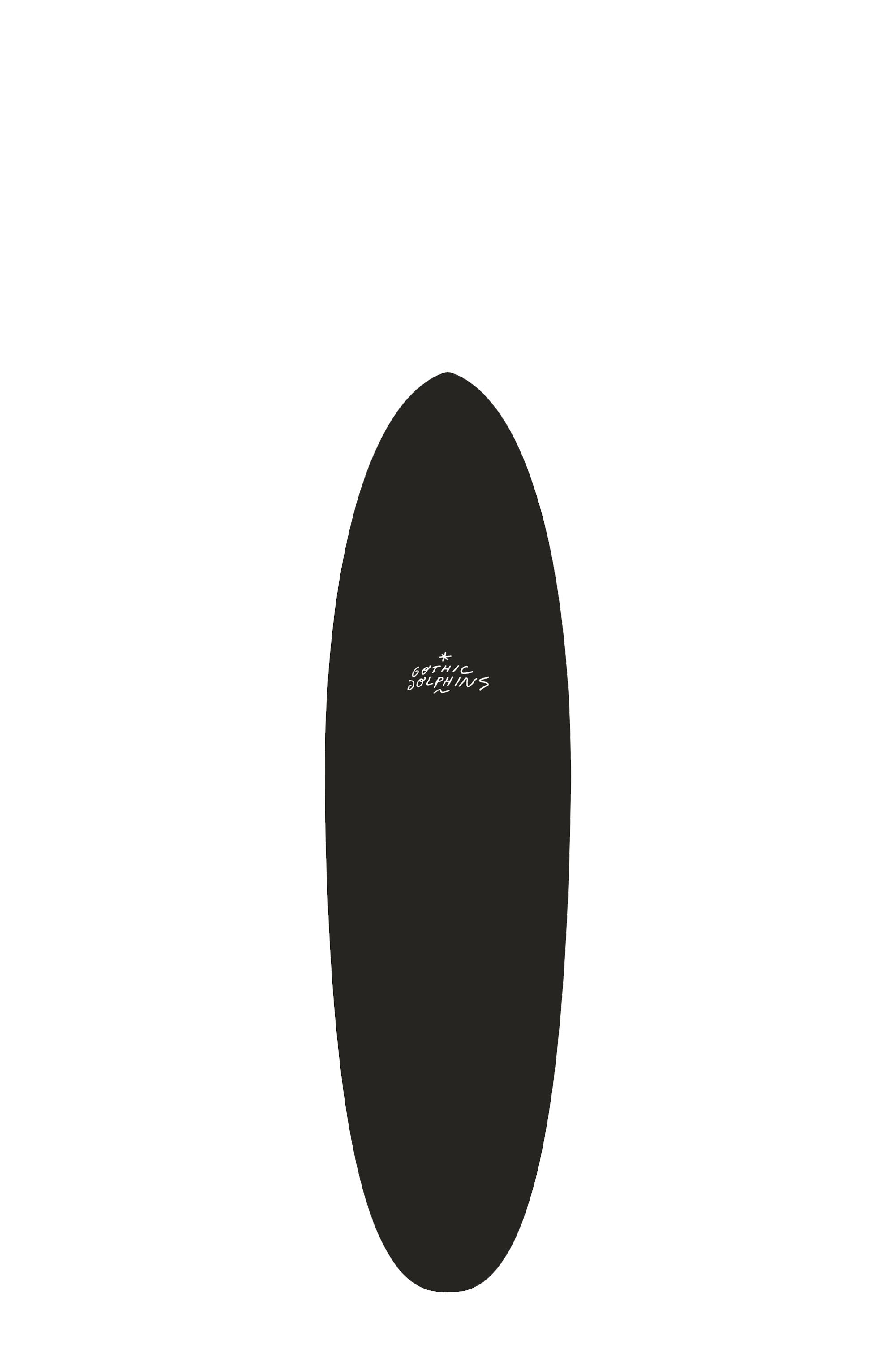 Crime Surfboards GOTHIC DOLPHINS - 6'6