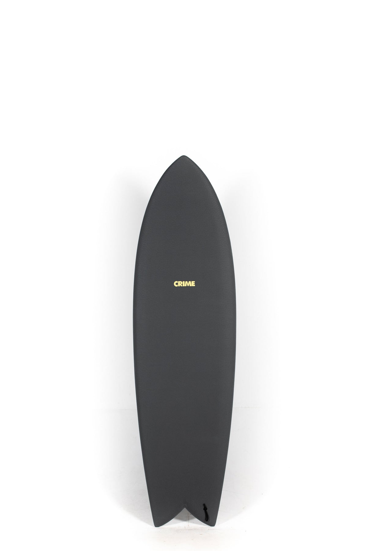 Grey Crime Surfboard Keel FIsh size 6'5" on a white background by Pukas Surf shop