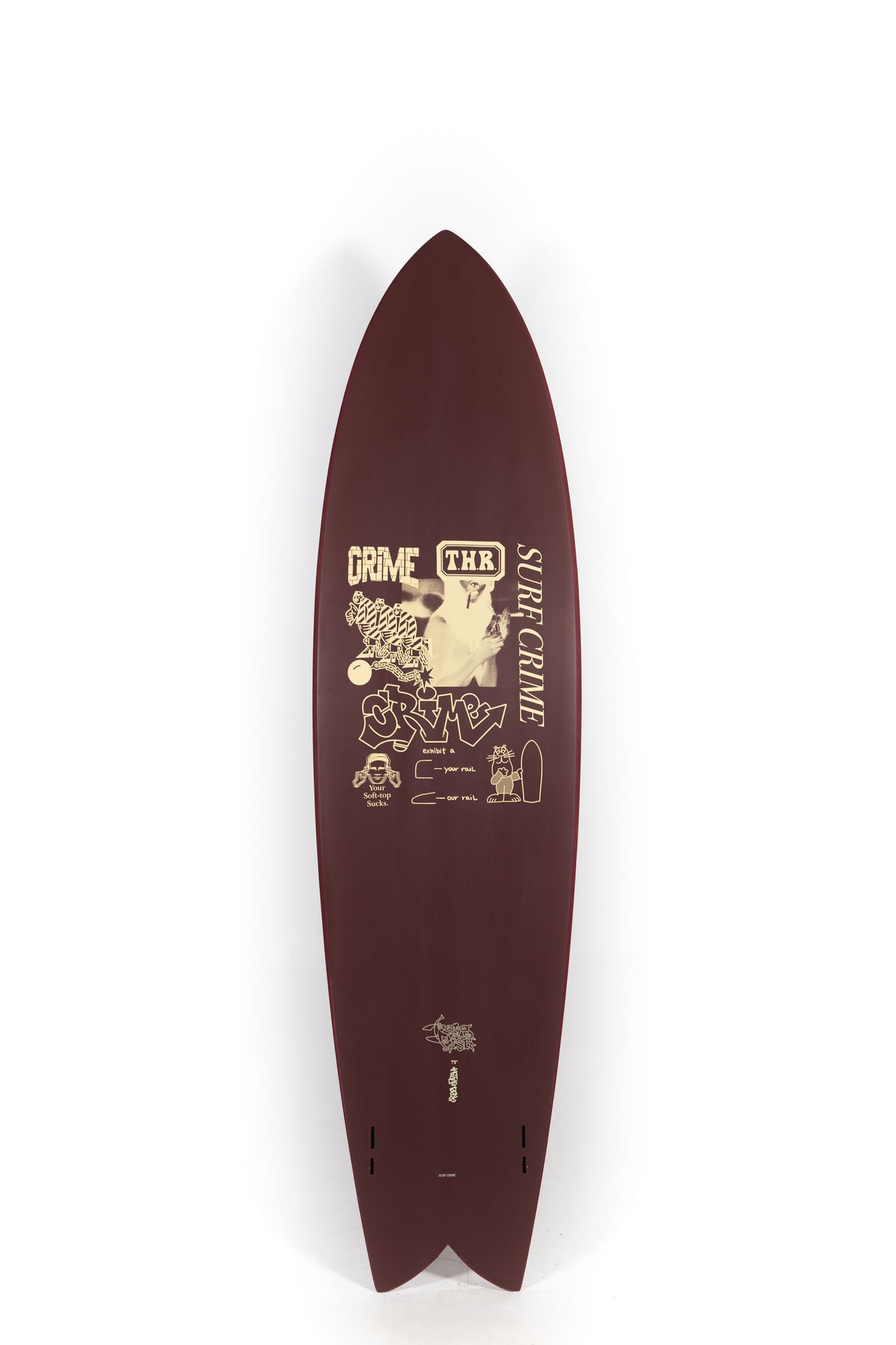 Crime Surfboards - LONG FISH - 7'5" x 22.2" x 2.8" x 52.38L