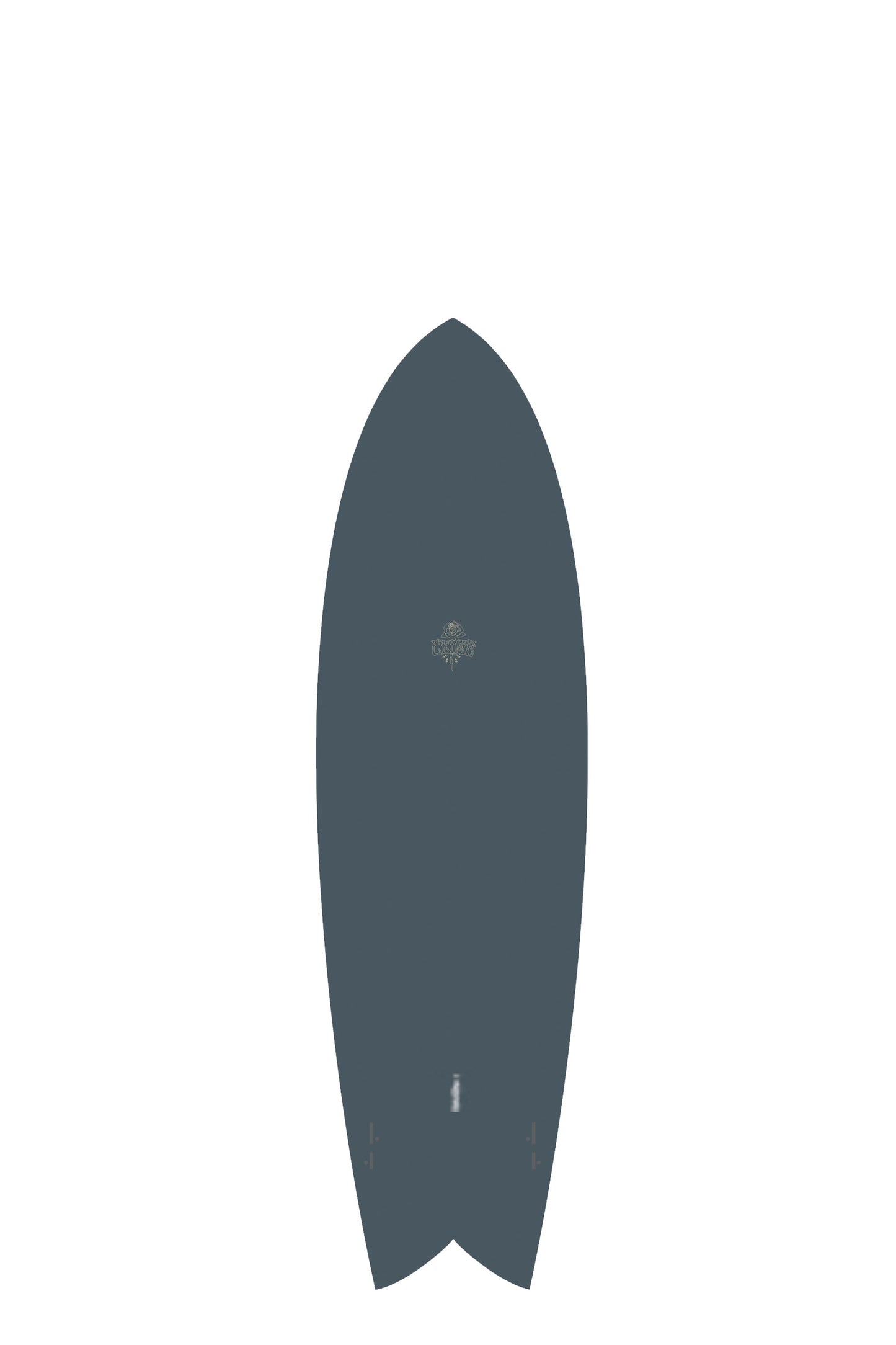 Grey Crime Surf Surfboard with a white logo on a white background by Pukas Surf Shop -2