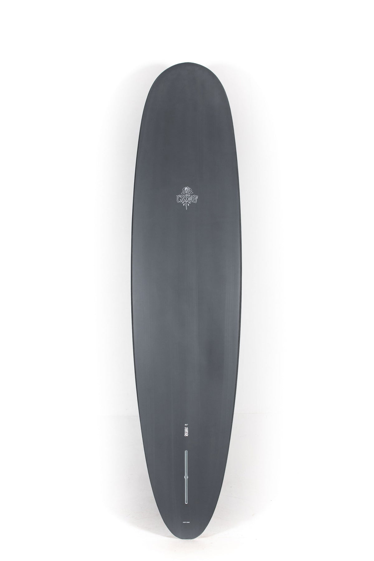 Grey Crime Surf Stubby size 8'6" on a white background by Pukas Surf Shop - 2
