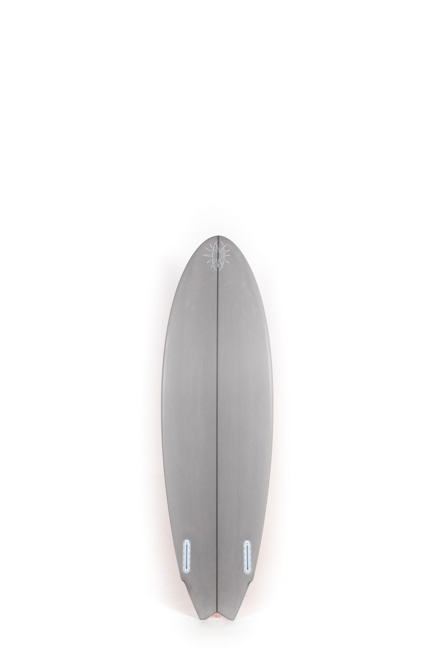 Orange and grey Dice Hotline Surfboard Bullet Bill size 5'7" at Pukas Surf Shop - 2