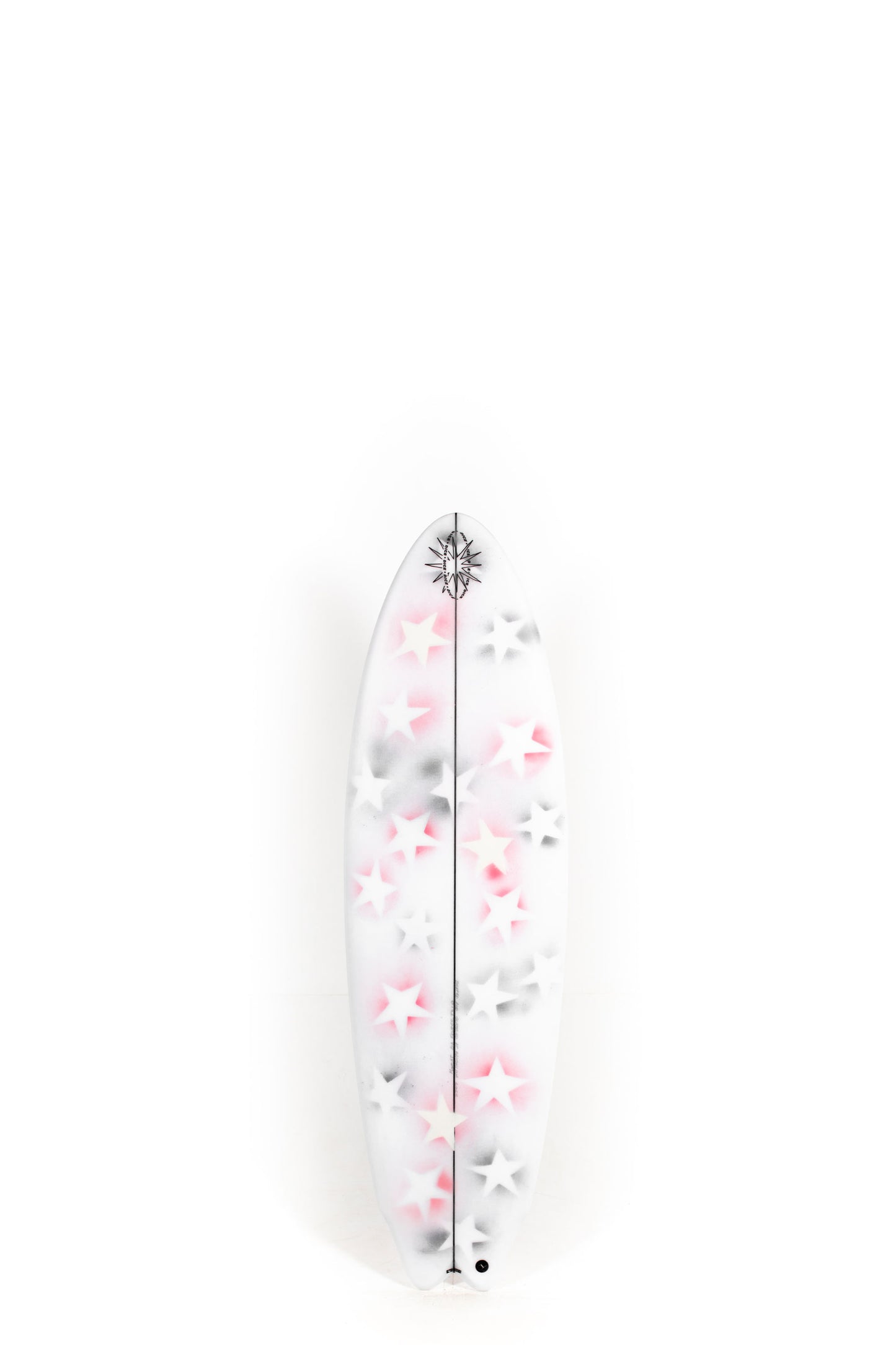 White Dice Hotline Fender II surfboards with star design size 5'6" by Tom Morat at Pukas Surf Shop