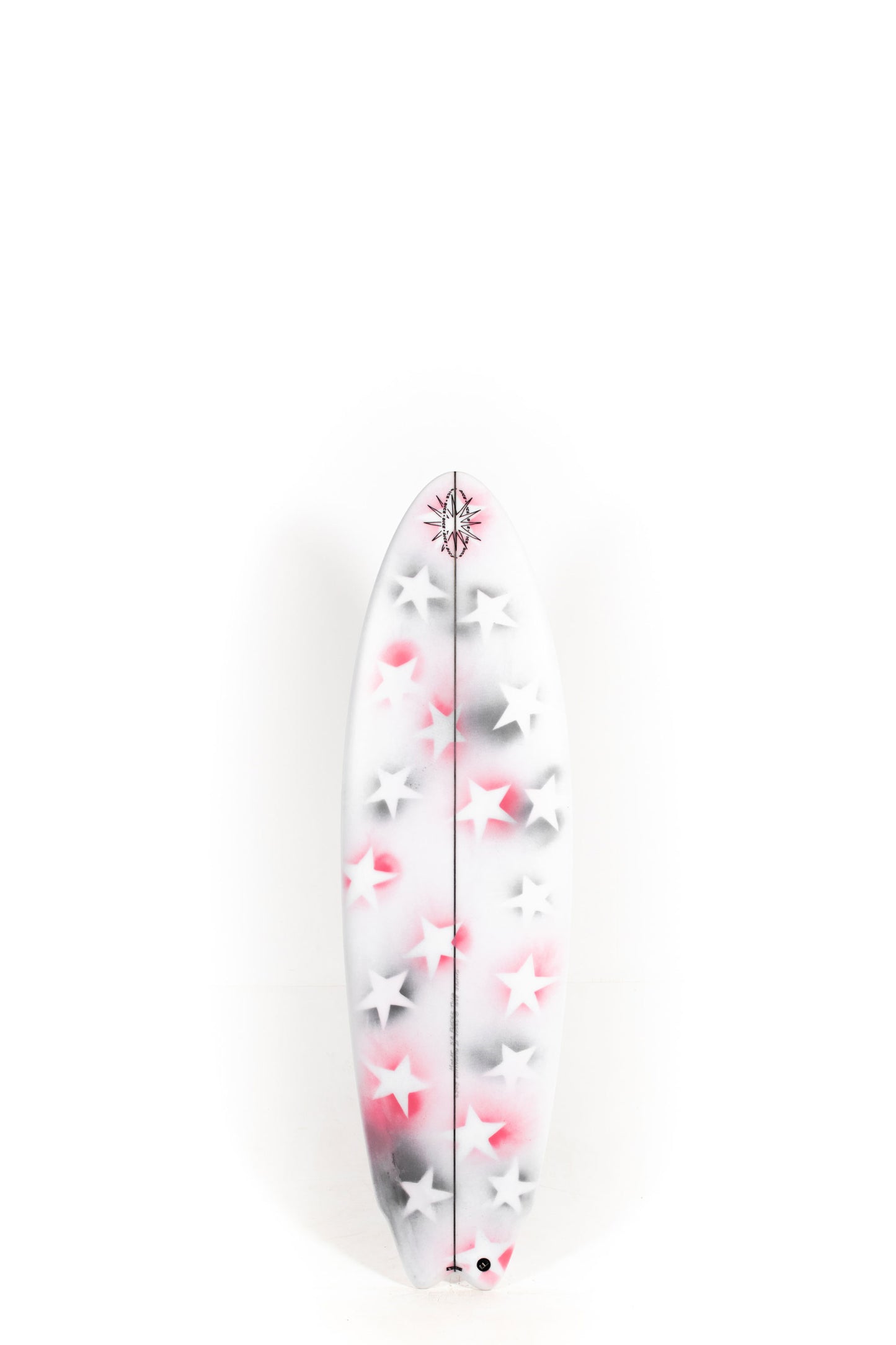 White Dice Hotline surfboard Fender II with star design size 5'8" at Pukas Surf Shop