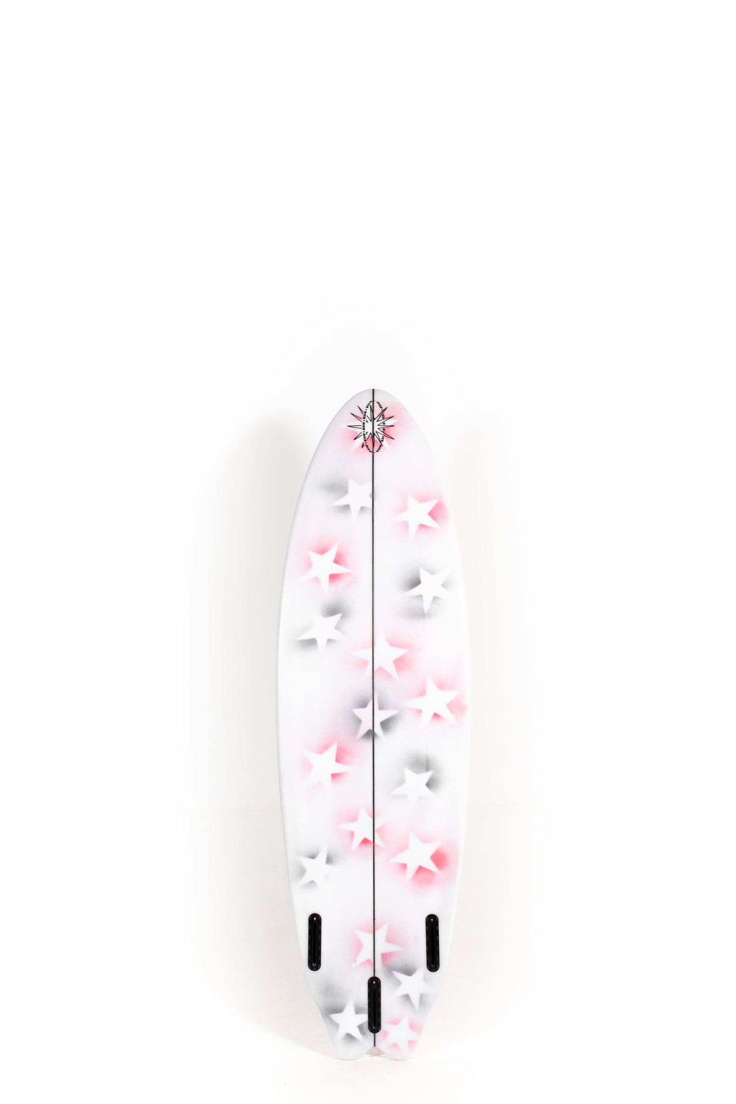 White Dice Hotline surfboard Fender II with star design size 5'8" at Pukas Surf Shop - 2
