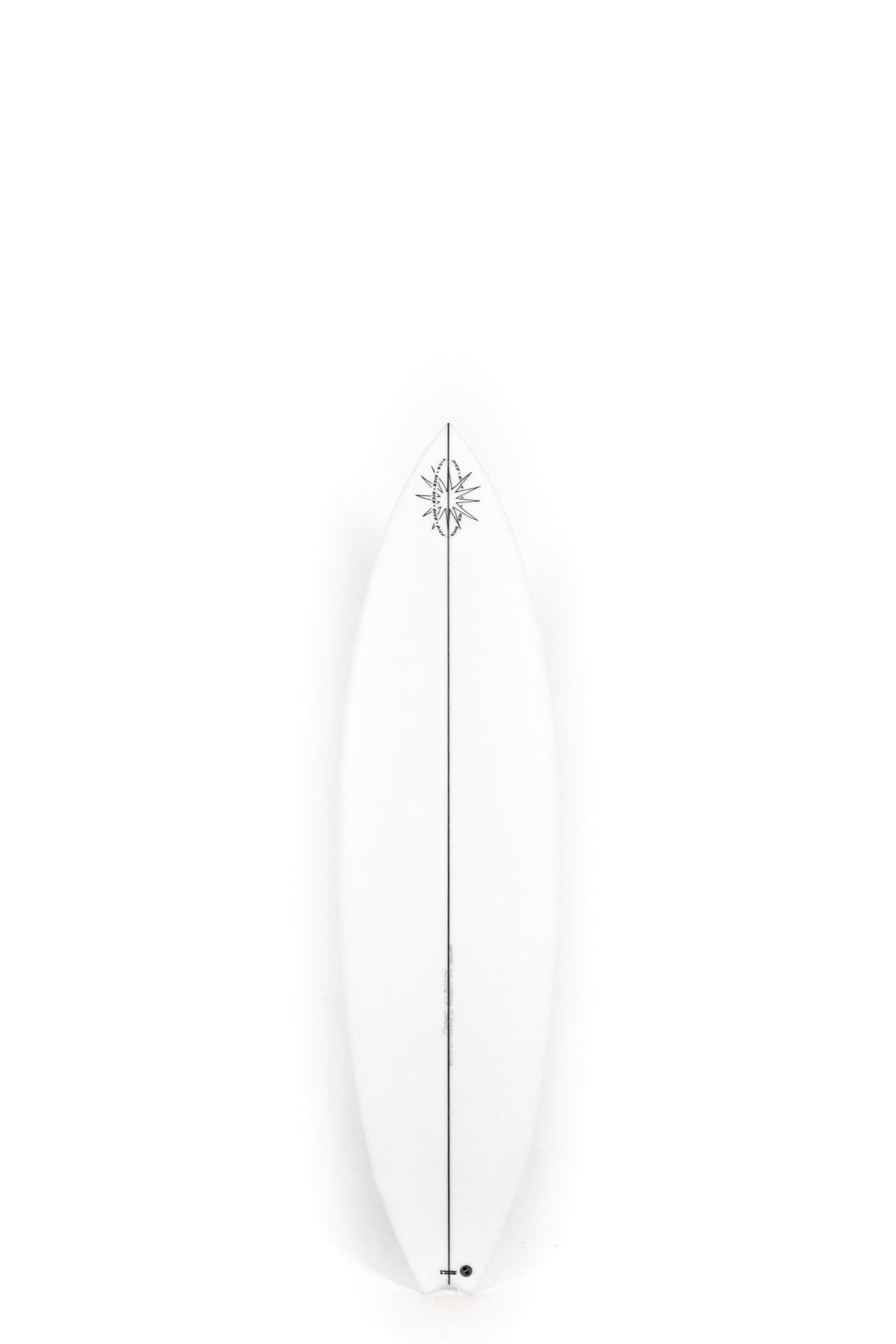 White Dice Hotline Surfboard size 6'1" Red 40 on a white background by Pukas Surf Shop