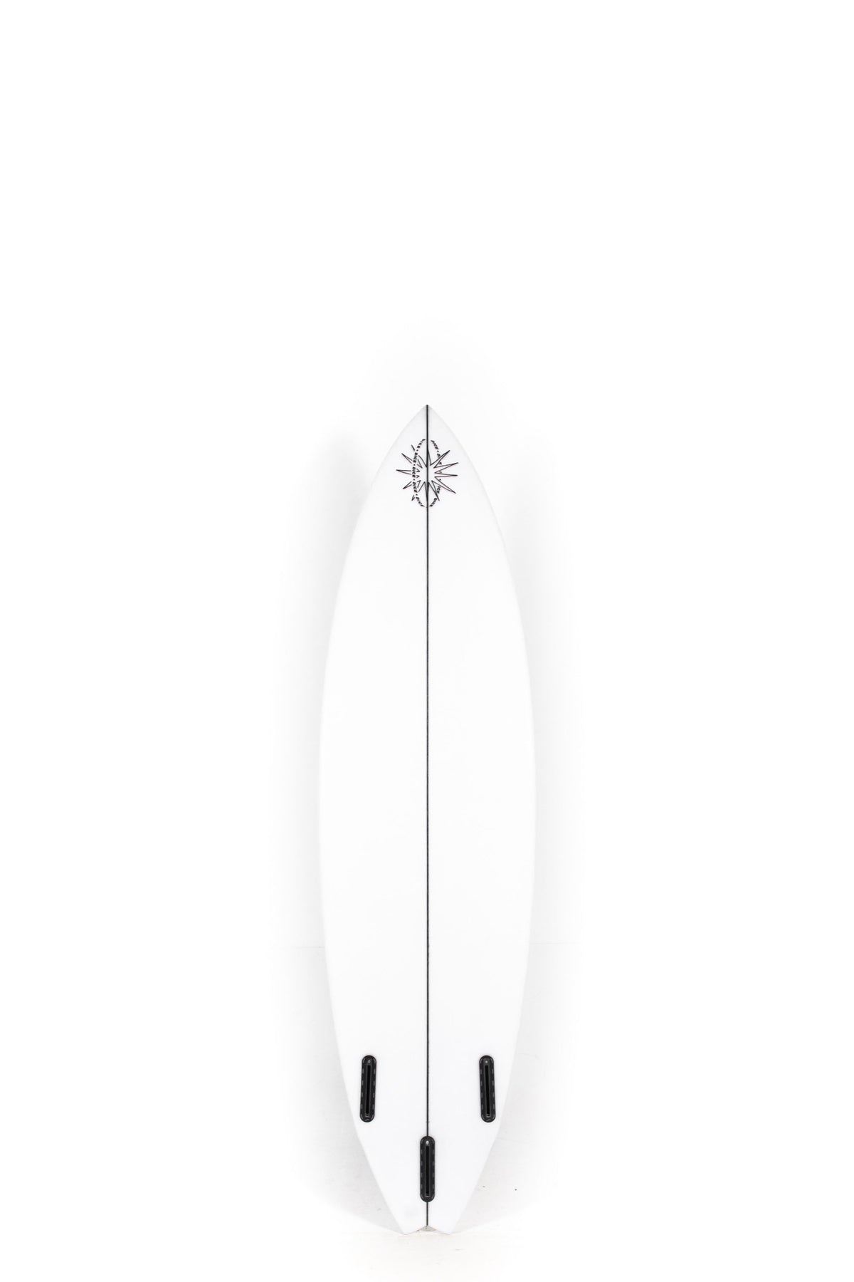 White Dice Hotline Surfboard size 6'1" Red 40 on a white background by Pukas Surf Shop - 2