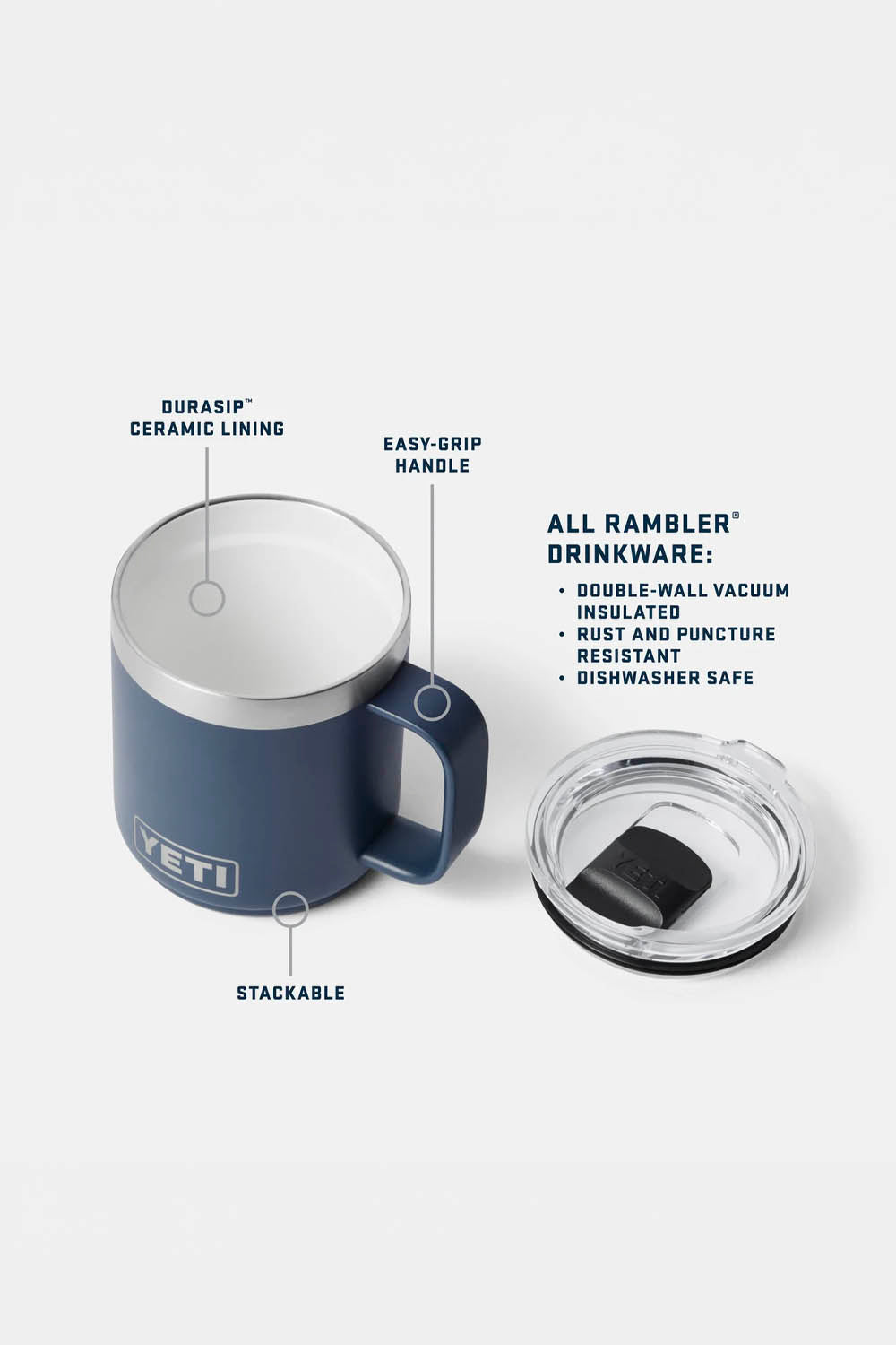 新品未使用 YETI Rambler 10oz Mug ネイビー&グリーン YETI Rambler 10 oz Mug Black Forest Green | Shop at PUKAS SURF SHOP
