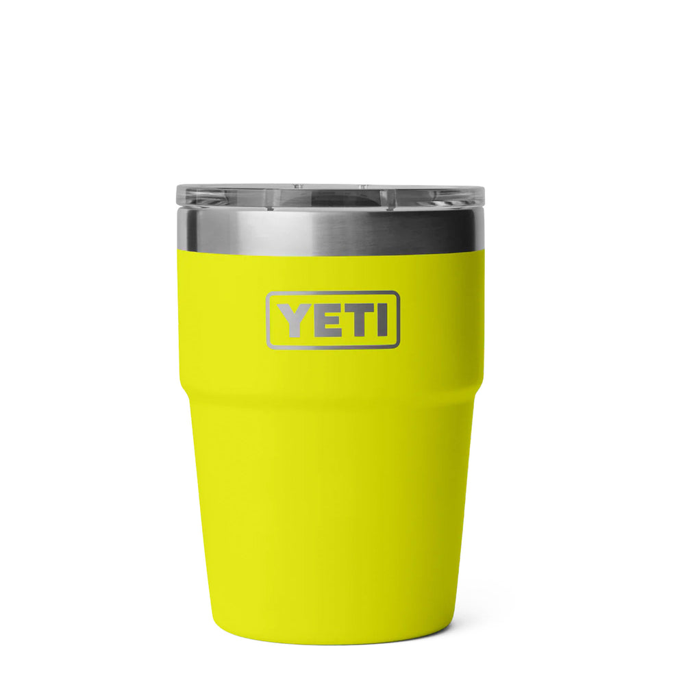 Pukas Surf Shop Drinkware Yeti Rambler 16OZ Stackable Cup Firefly Yellow