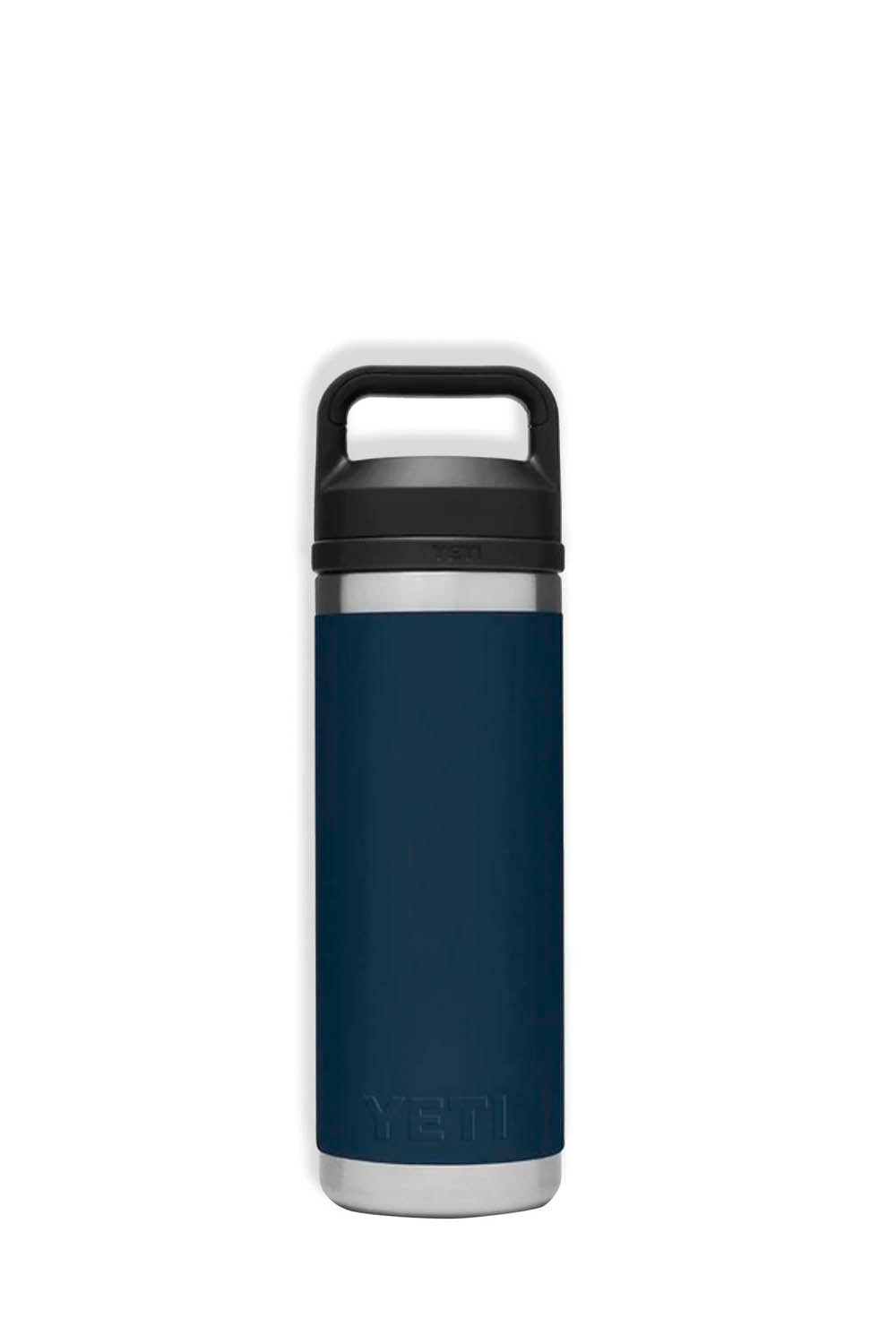 YETI Rambler 18 oz Navy insulated bottle with Chug Cap, 532ml