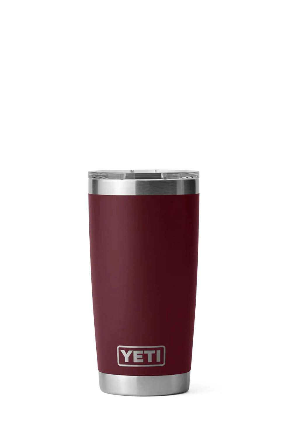 YETI Rambler 20 oz stainless steel tumbler in Wild Vine Red with MagSlider lid