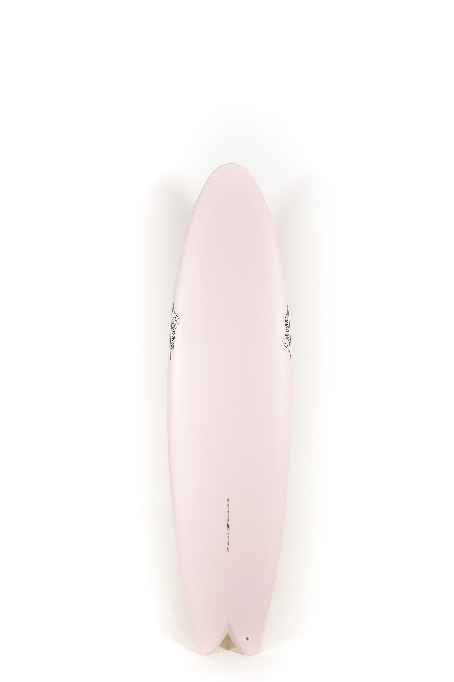 Pink and yellow ellis ericson Surfboard ong Kite size 7'0" on a white background by Pukas Surf Shop