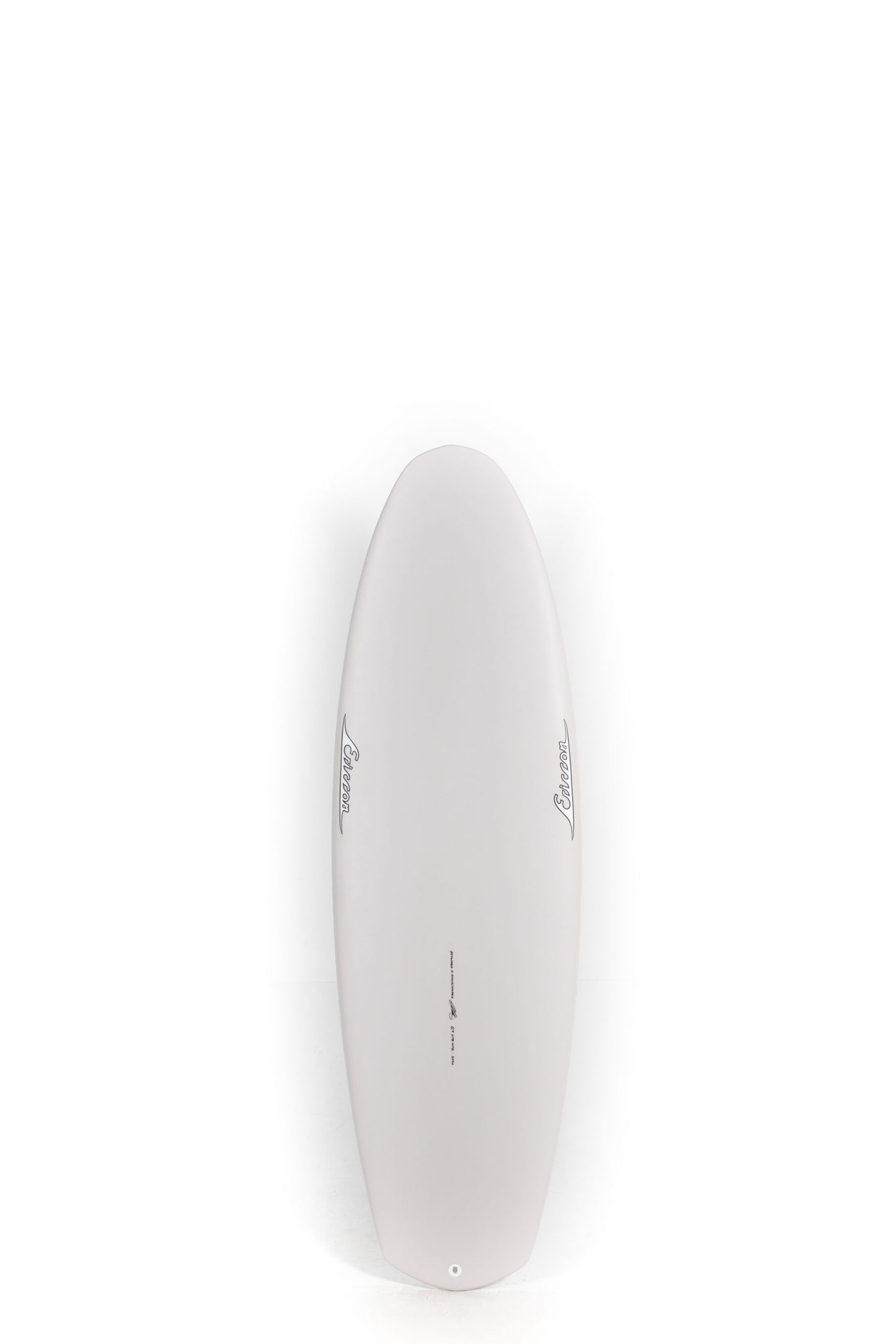 Grey and pink Ellis Ericson Lite Kite Surfboard size 5'9" on a white background by Pukas Surf Shop