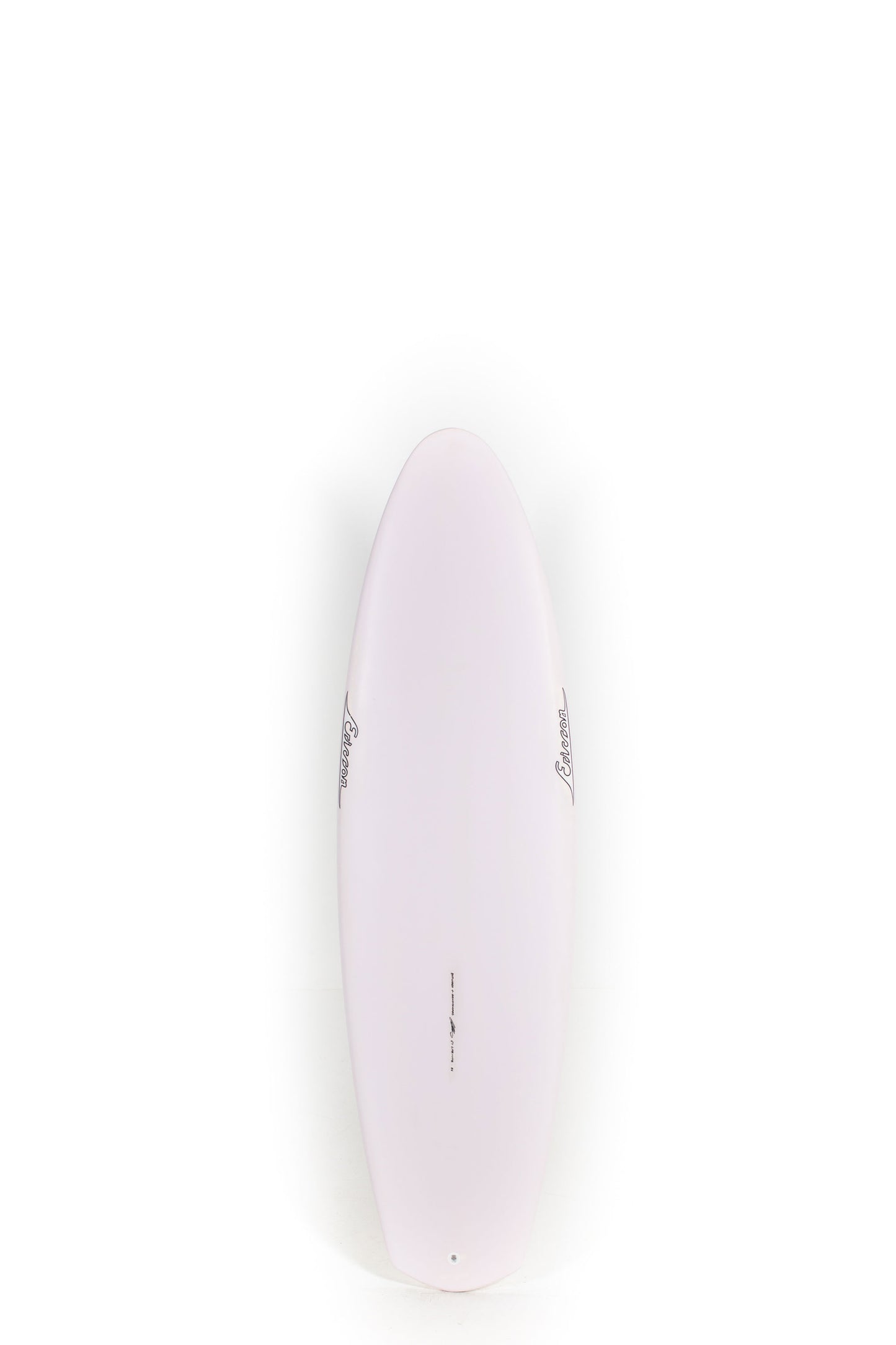 Light Purple and yellow Ellis Ericson Surfboard size 6'1" on a white background by Pukas Surf Shop