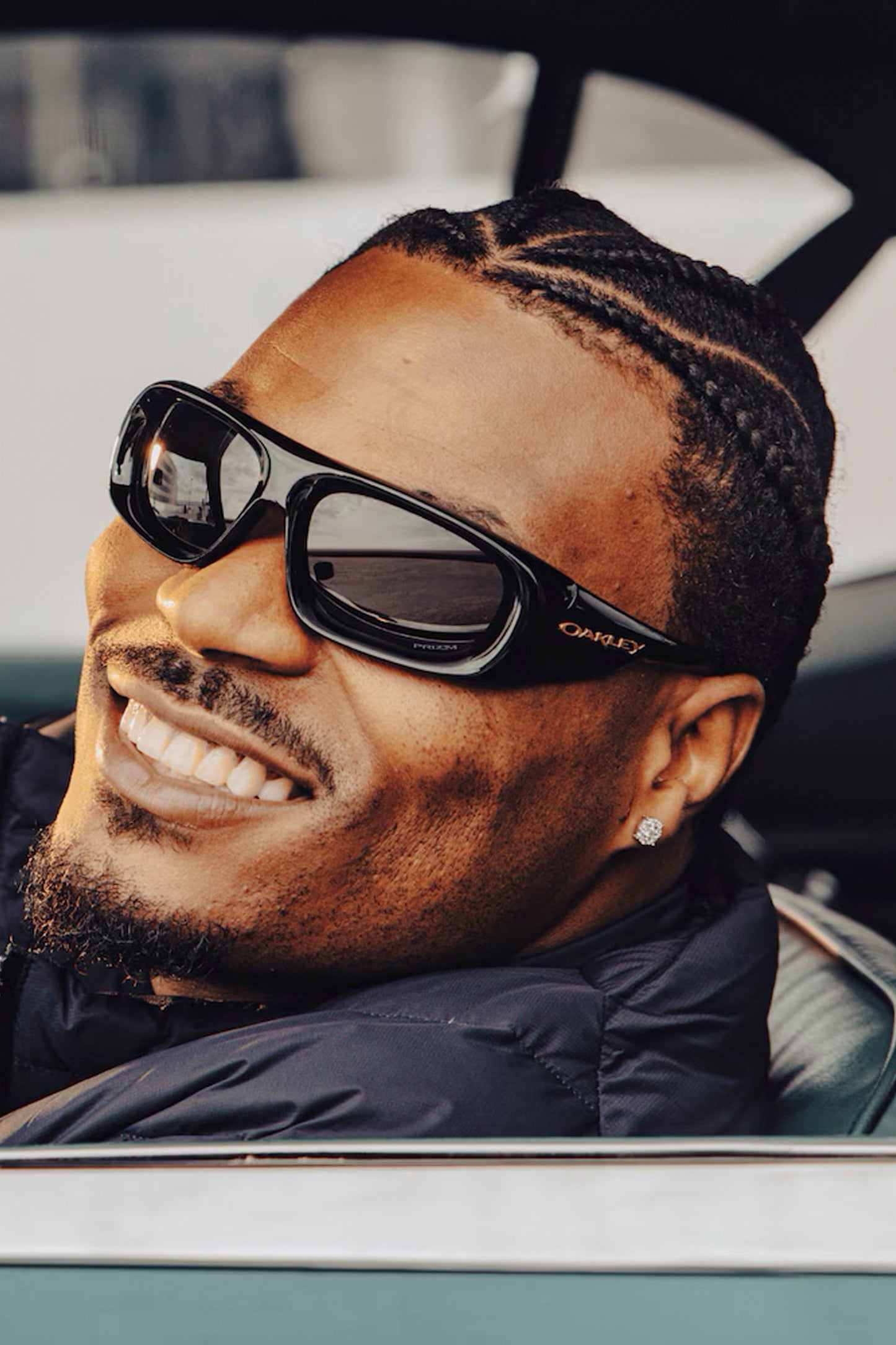 Oakley Belleville sunglasses worn lifestyle shot 