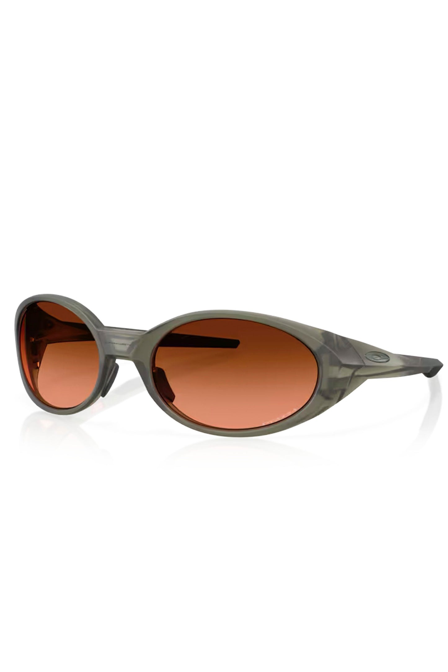 Oakley Eye Jacket Redux sunglasses in olive ink frame with Prizm Bronze Gradient lenses - front side view