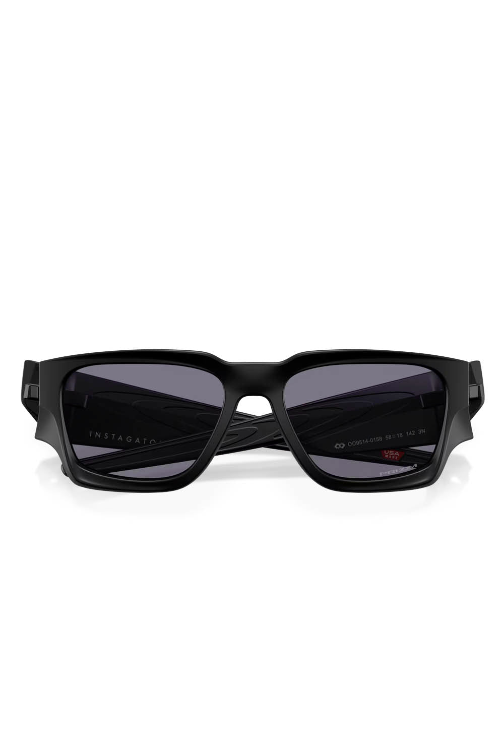 Oakley Instagator Matte Black Prizm Grey — bold matte black sunglasses, available at Pukas Surf Shop
