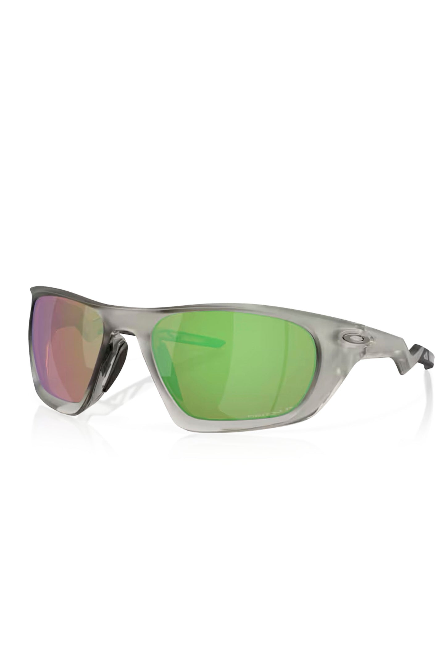 Oakley Lateralis matte grey ink sunglasses side profile showing lightweight O Matter frame