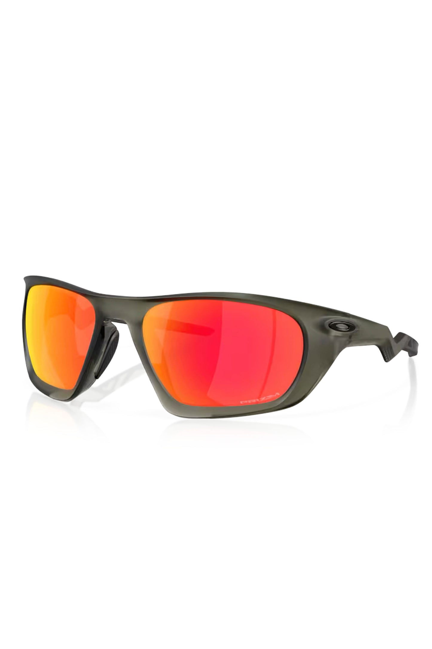 Oakley Lateralis matte olive ink sunglasses side profile showing lightweight O Matter frame
